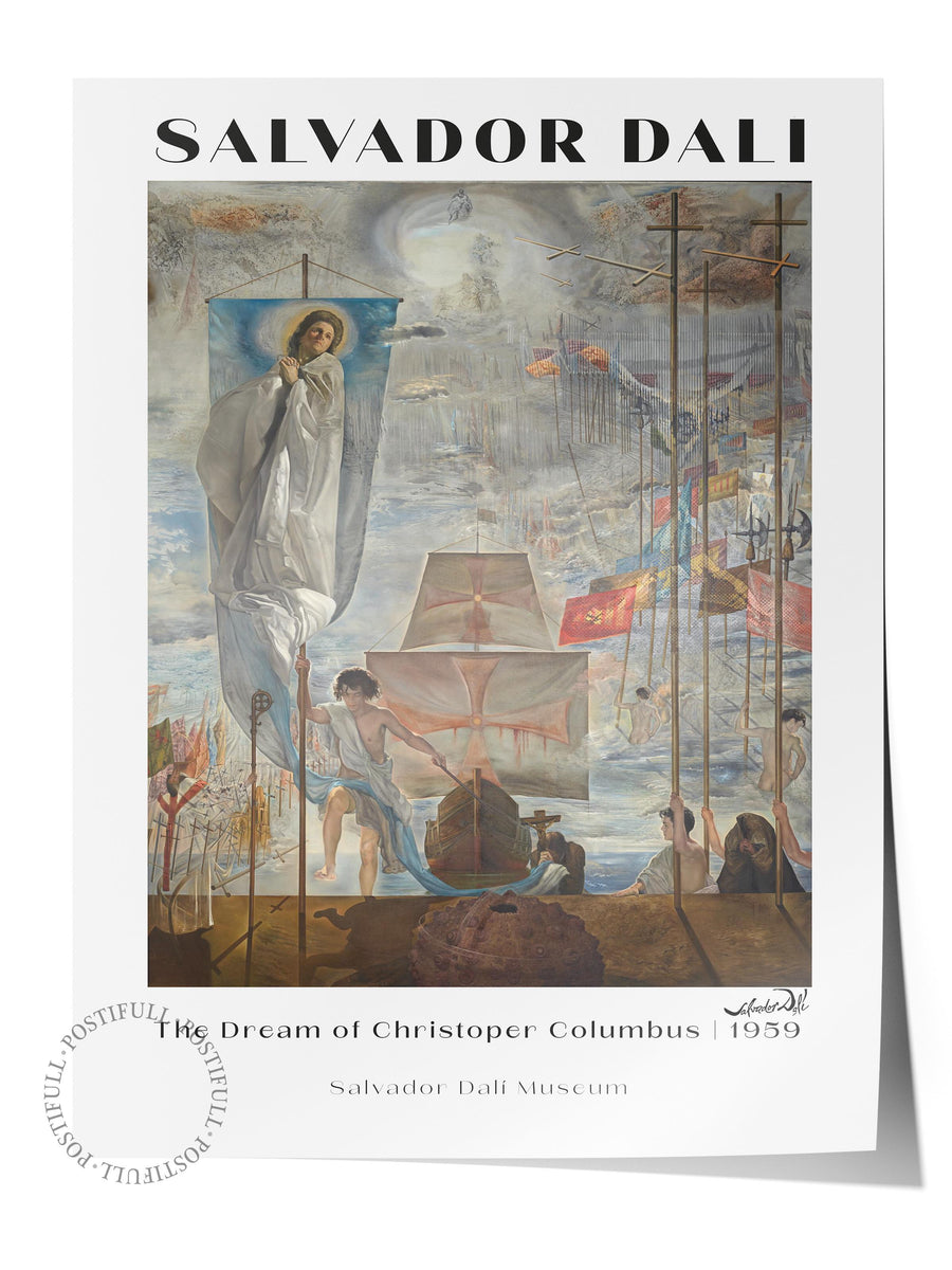 The Dream of Christopher Columbus Modern Sanat Çerçevesiz Poster