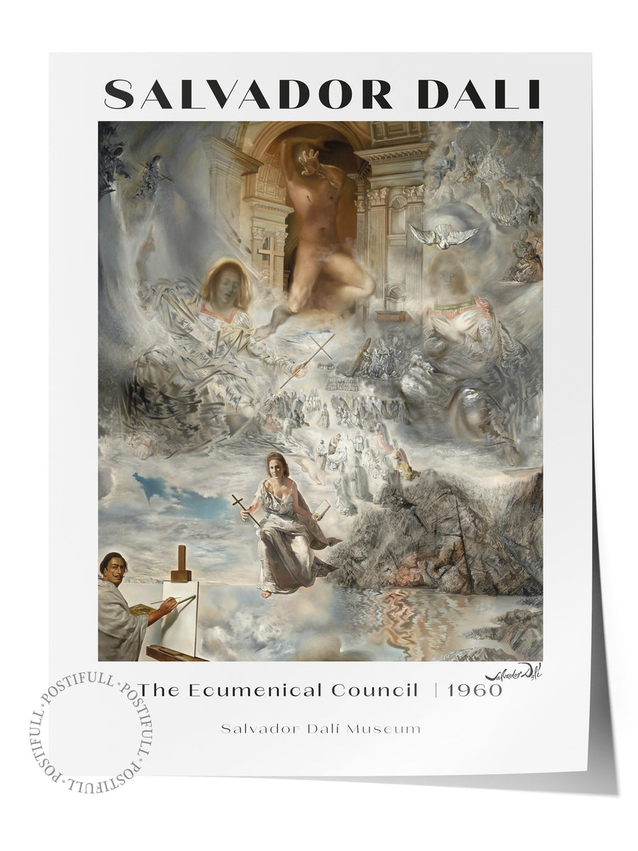 Farklı Tonlarda Salvador Dali Modern Sanat Çerçevesiz Poster