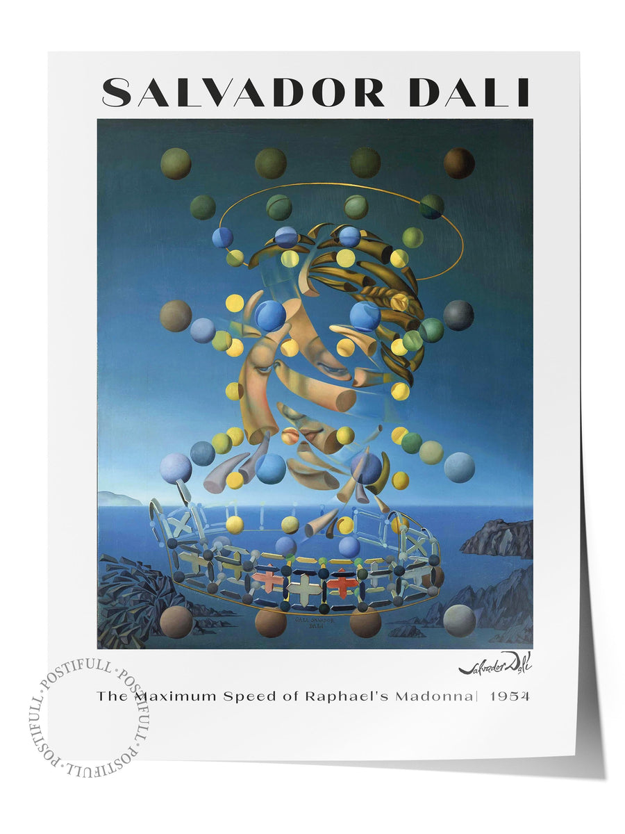 The Maximum Speed of Raphael's Madonna Modern Sanat Çerçevesiz Poster