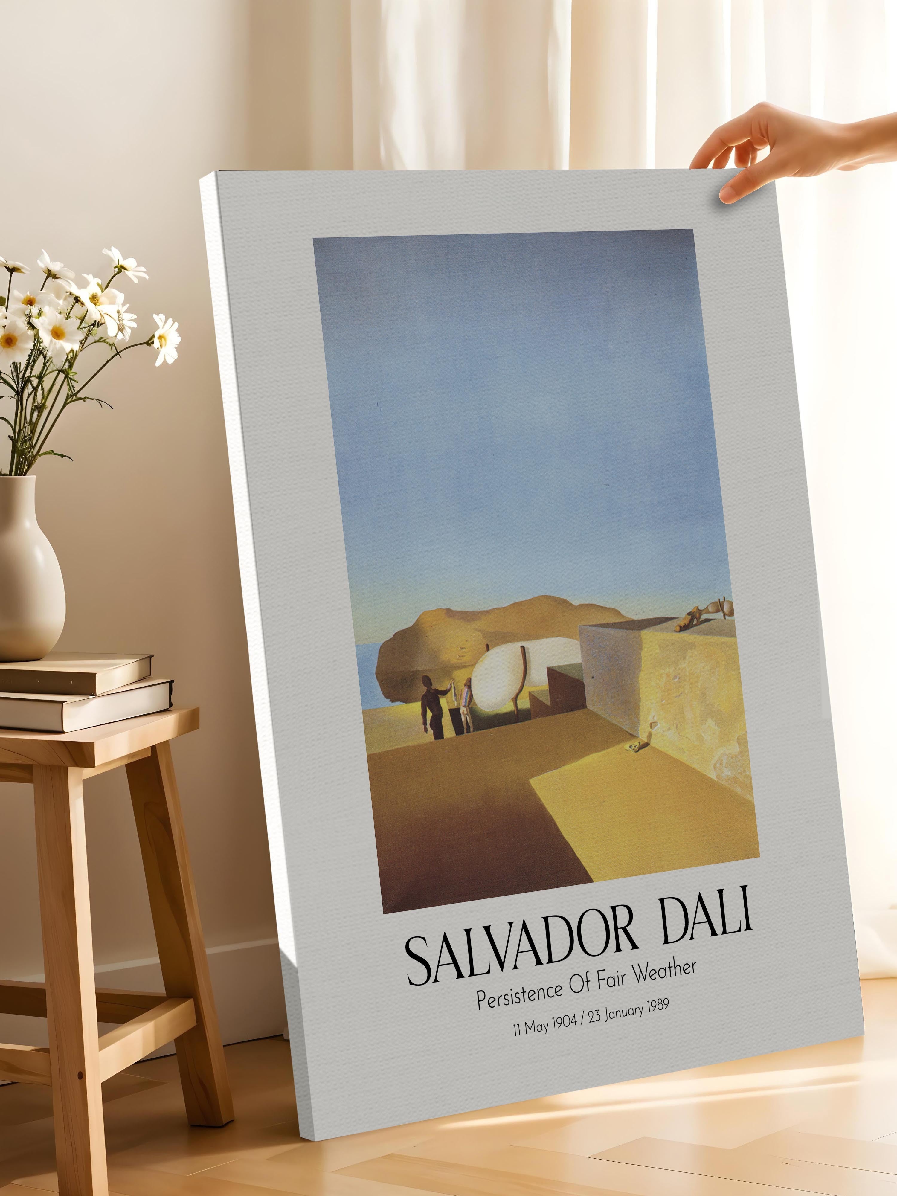 Salvador Dali - Persistence Of Fair Weather, Kanvas Tablo, Sanat Serisi NO:112504