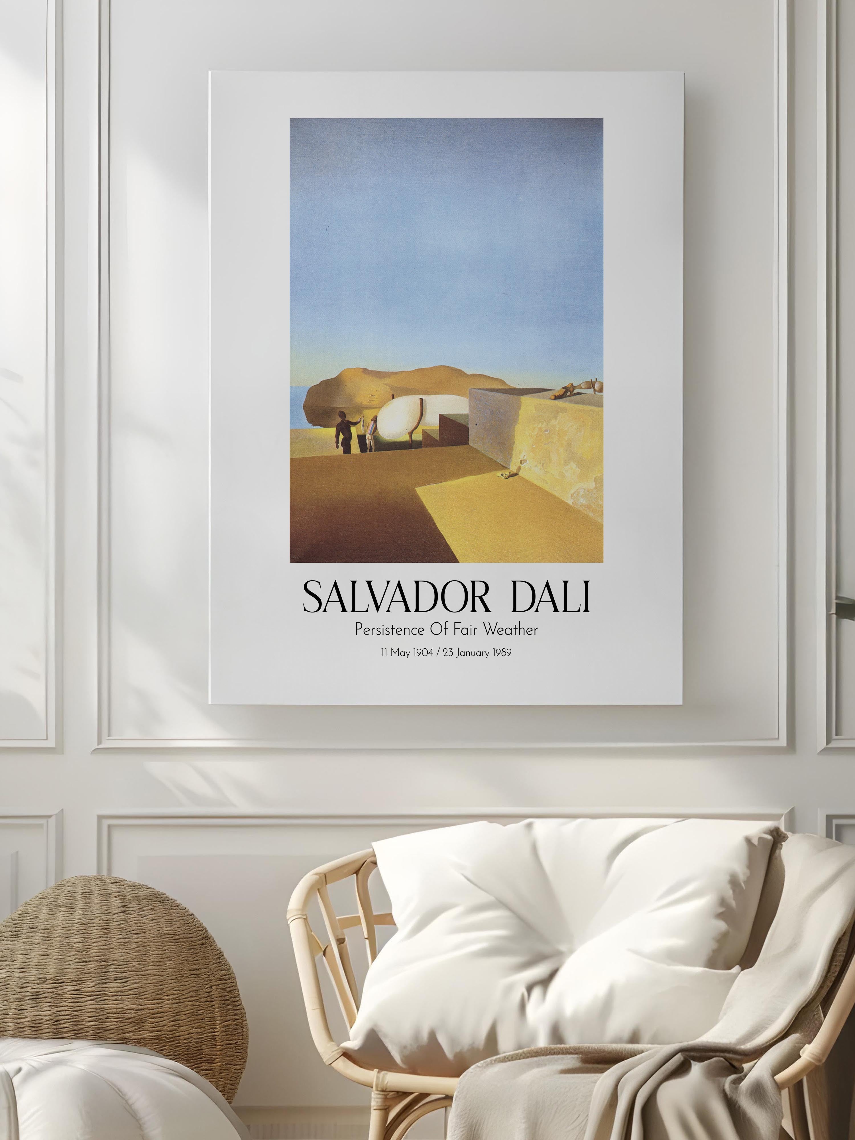 Salvador Dali - Persistence Of Fair Weather, Kanvas Tablo, Sanat Serisi NO:112504