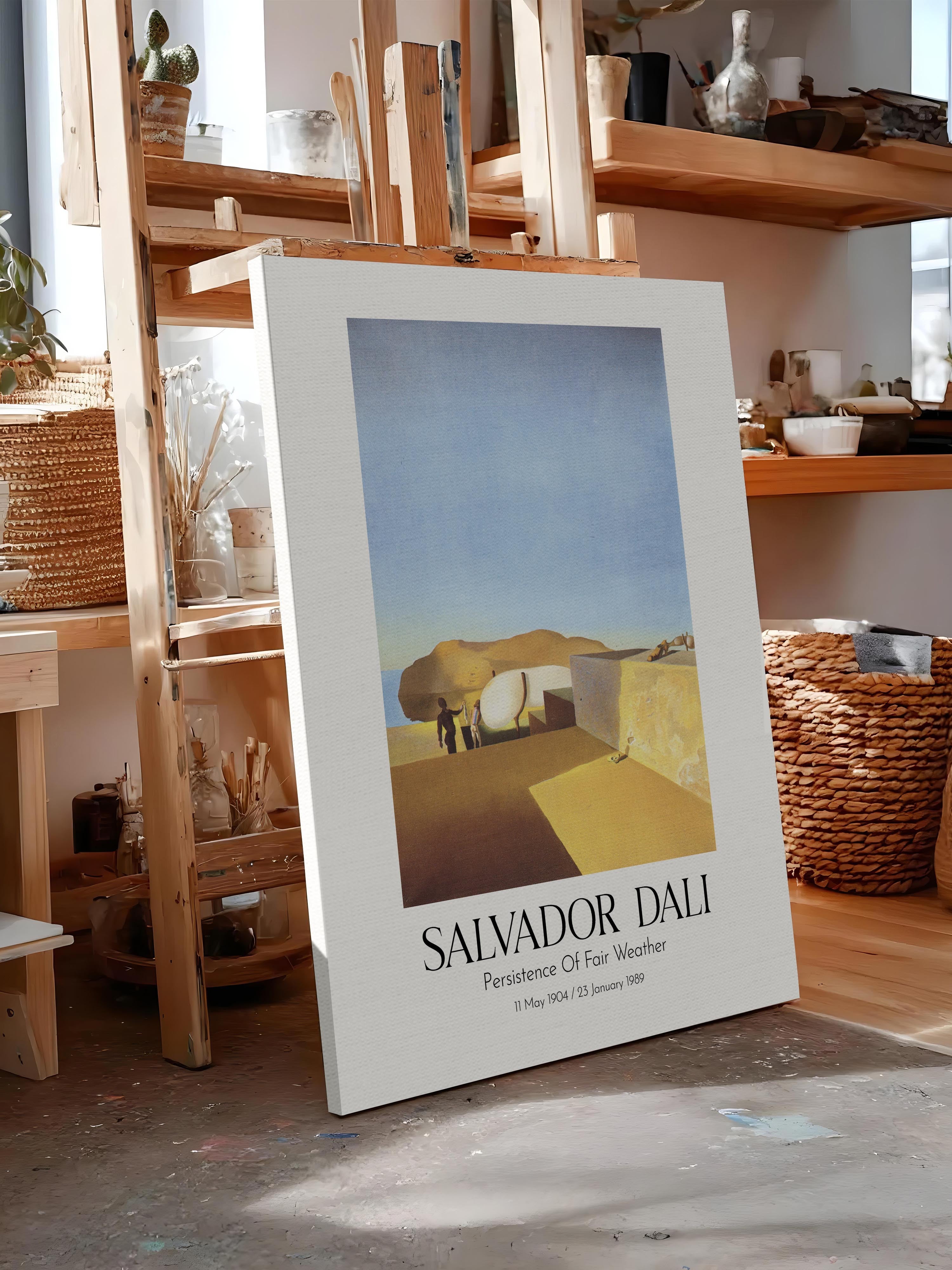 Salvador Dali - Persistence Of Fair Weather, Kanvas Tablo, Sanat Serisi NO:112504