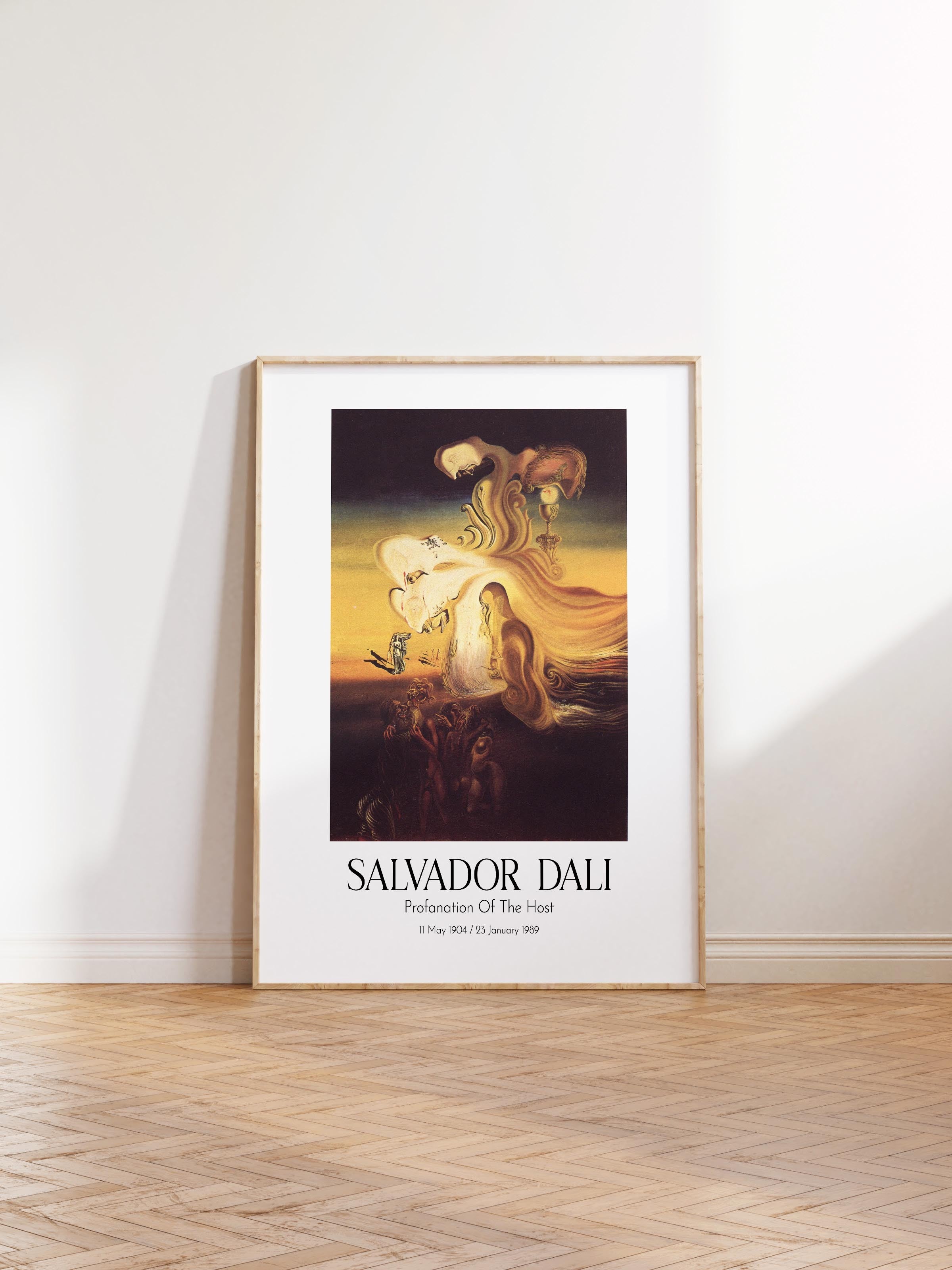 Salvador Dali - Profanation Of The Host, Ahşap Çerçeveli Tablo, Sanat Serisi NO:112503