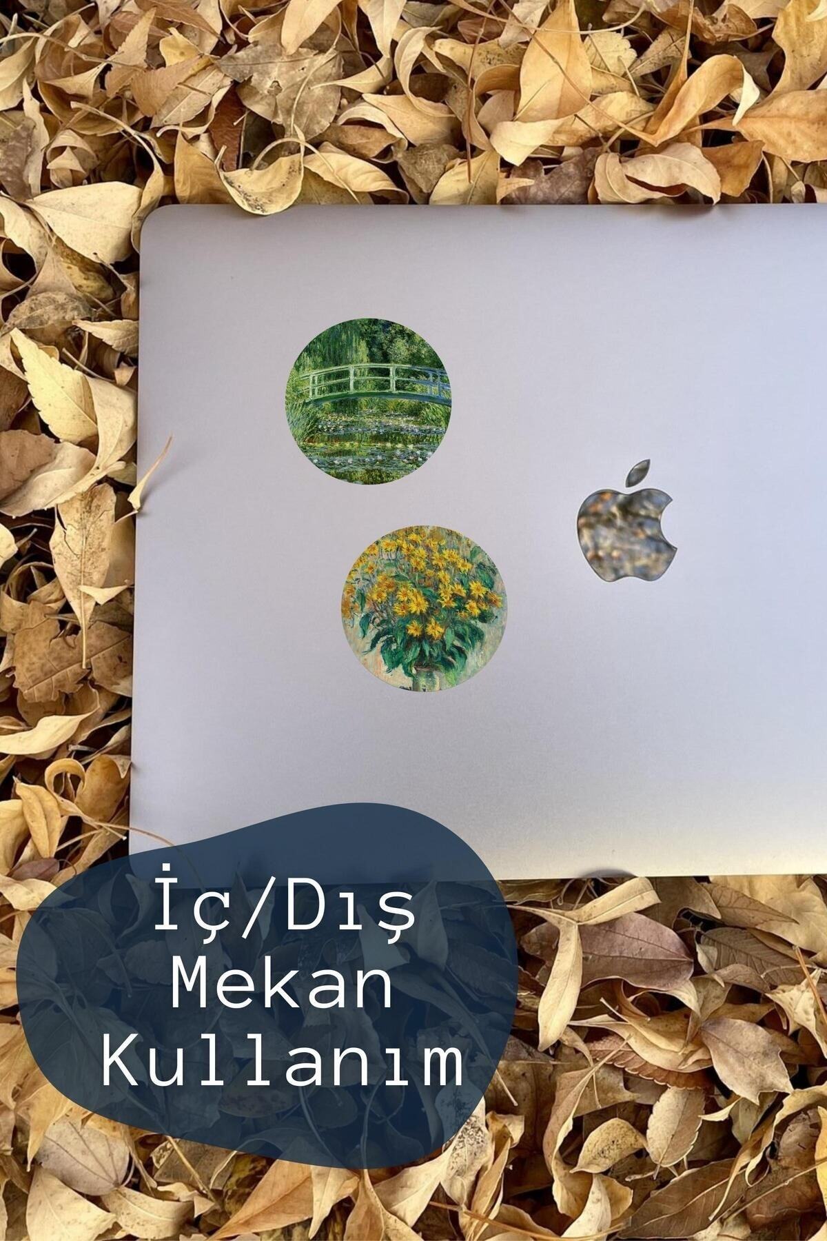Sanat Temalı Sticker Seti - 12 Adet Etiket Seti- Telefon, Tablet, Defter Laptop Uyumlu Etiket