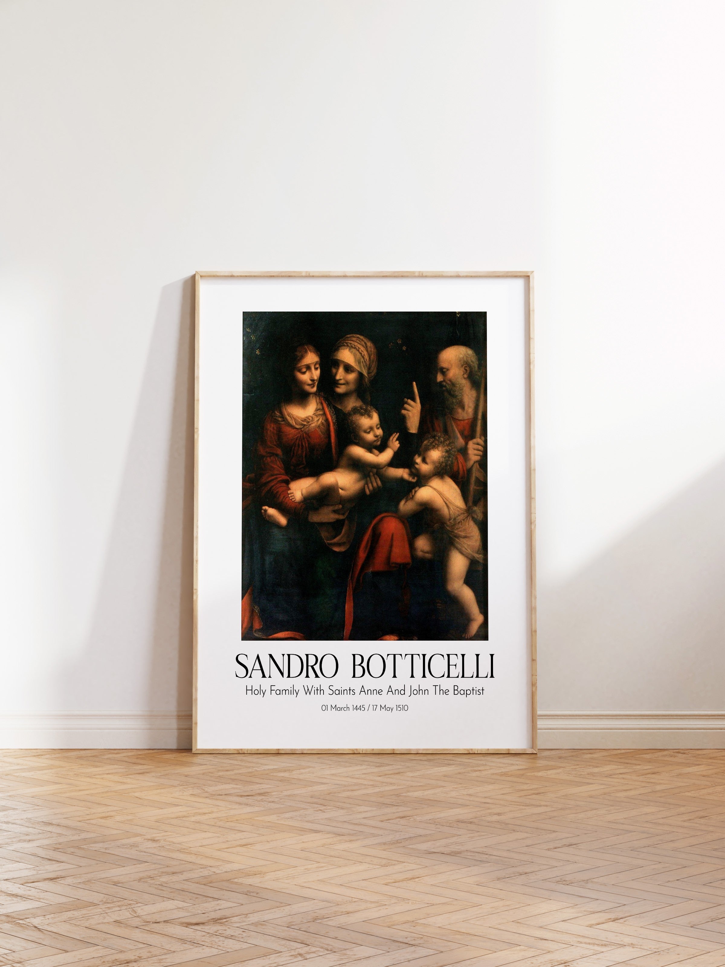 Sandro Botticelli, Ahşap Çerçeveli Tablo, Sanat Serisi NO:110751