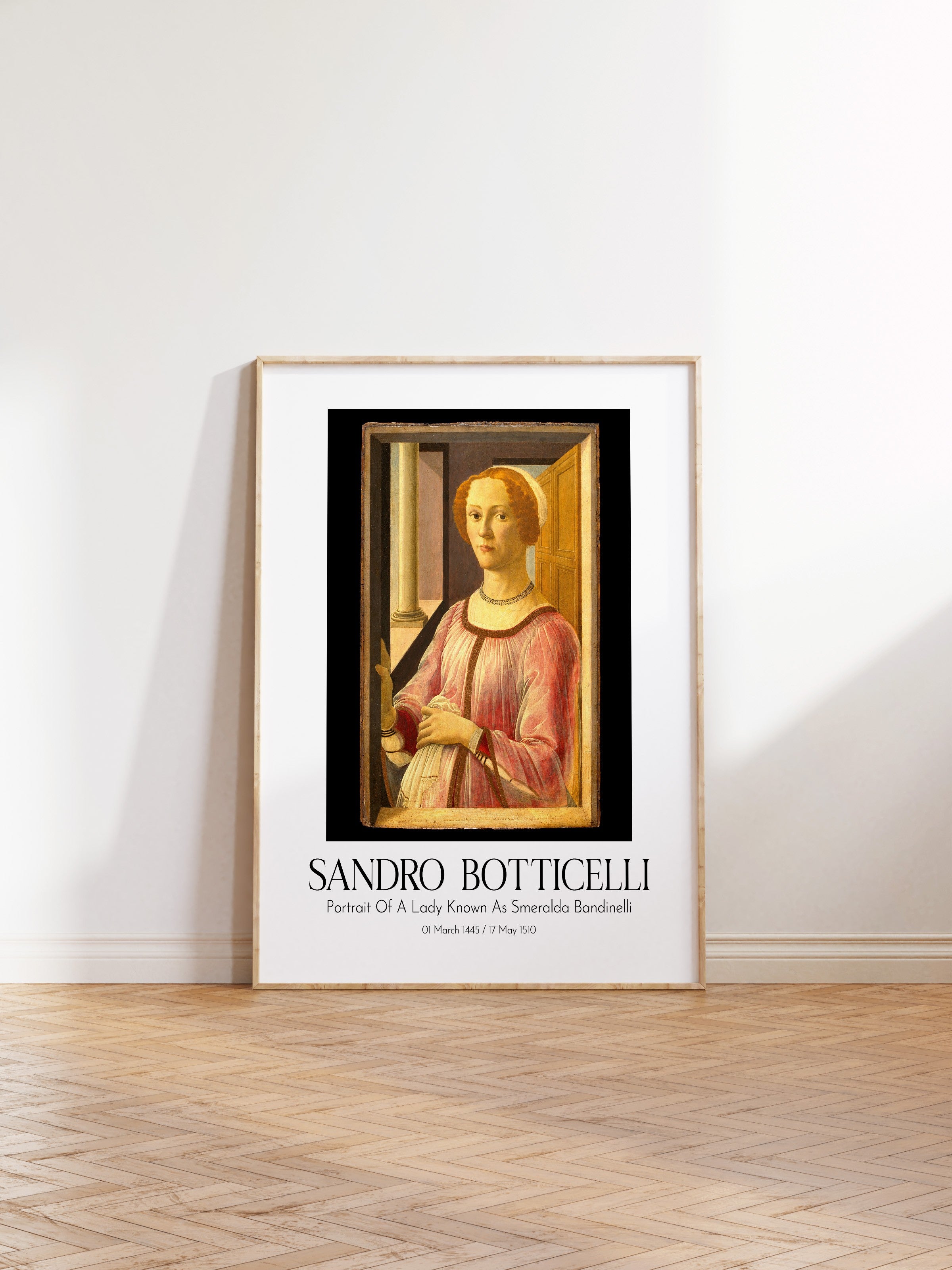 Sandro Botticelli, Ahşap Çerçeveli Tablo, Sanat Serisi NO:110756