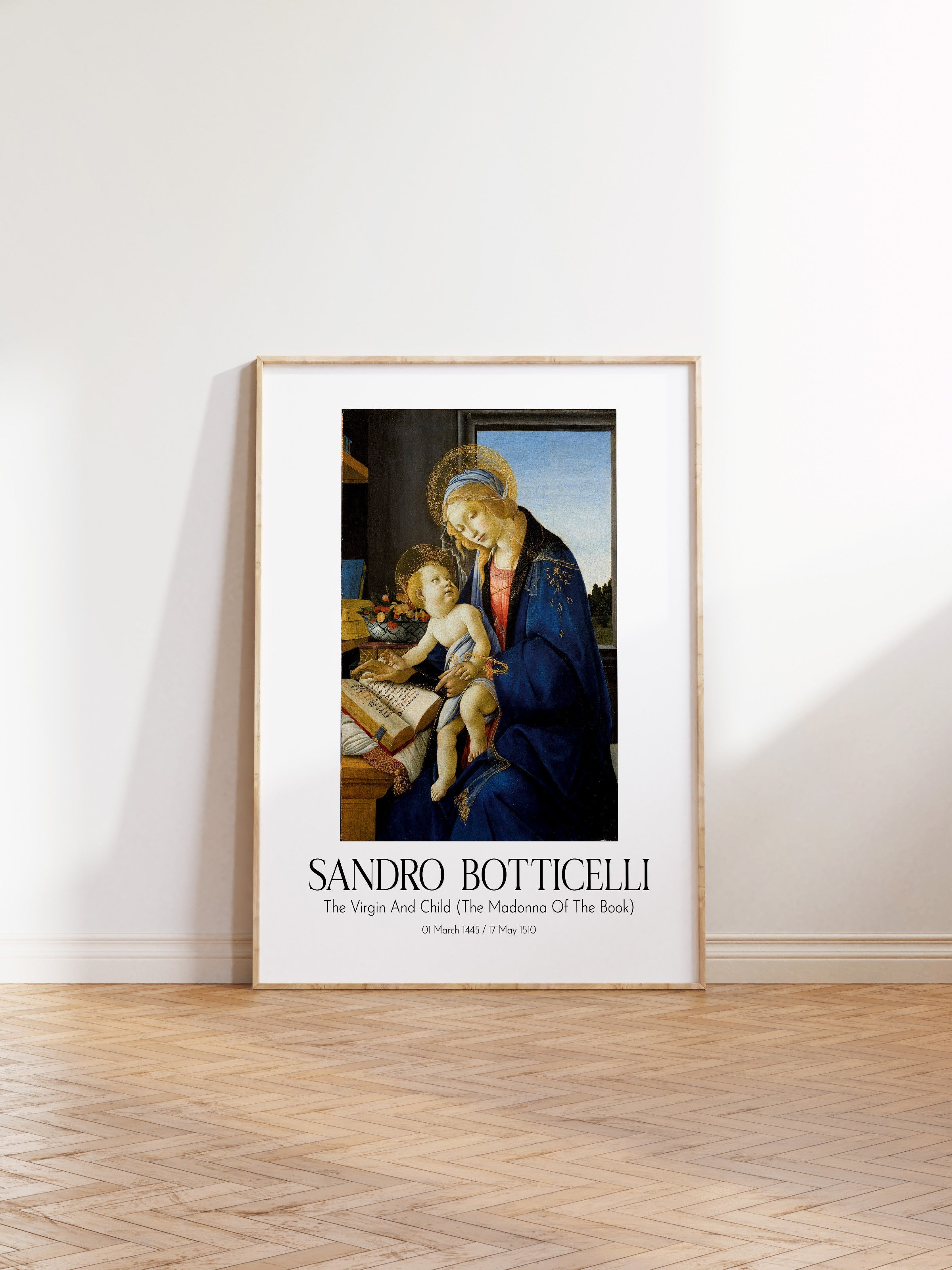 Sandro Botticelli, Ahşap Çerçeveli Tablo, Sanat Serisi NO:110760