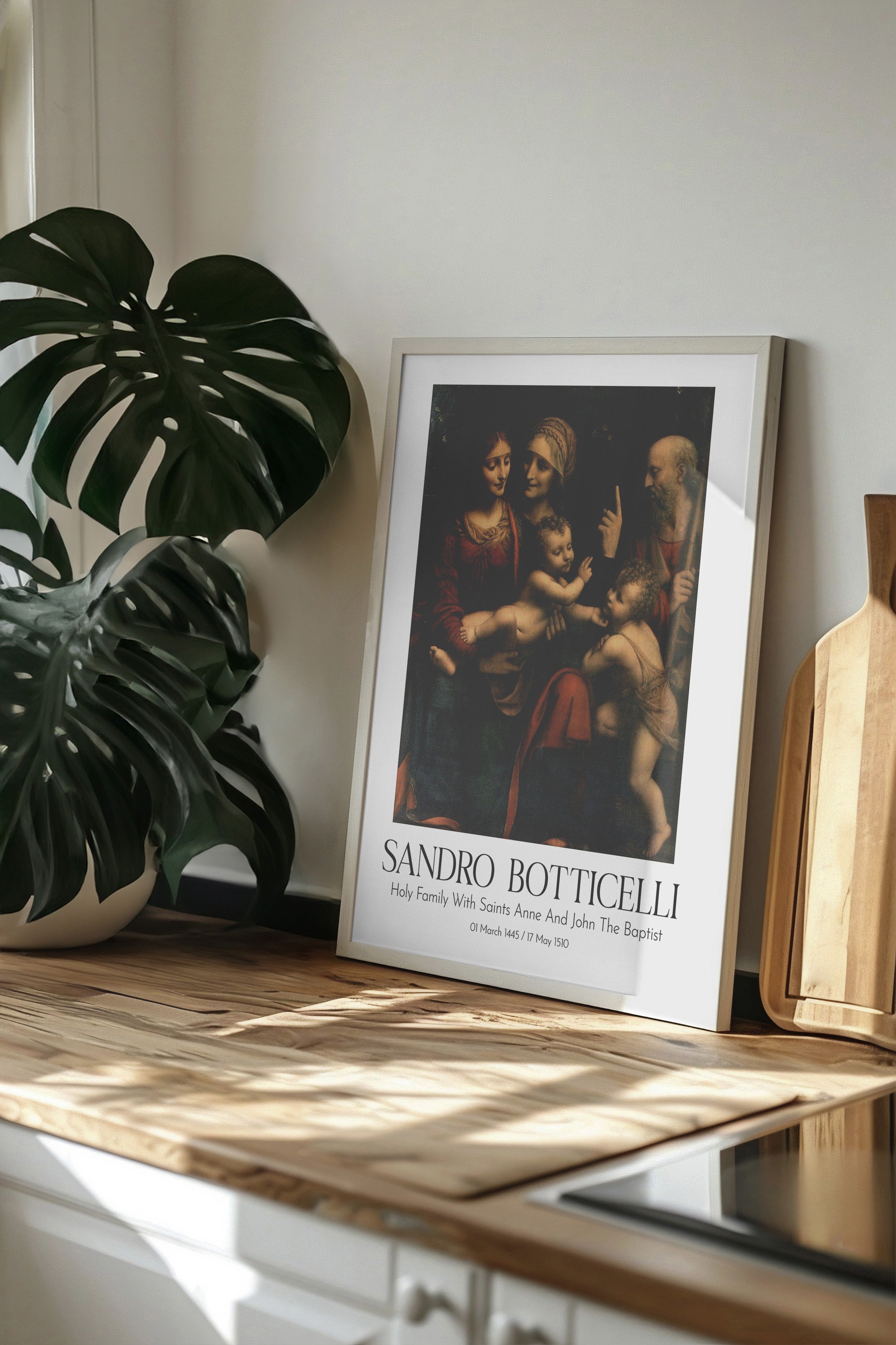 Sandro Botticelli, Beyaz Çerçeveli Tablo, Sanat Serisi NO:110751