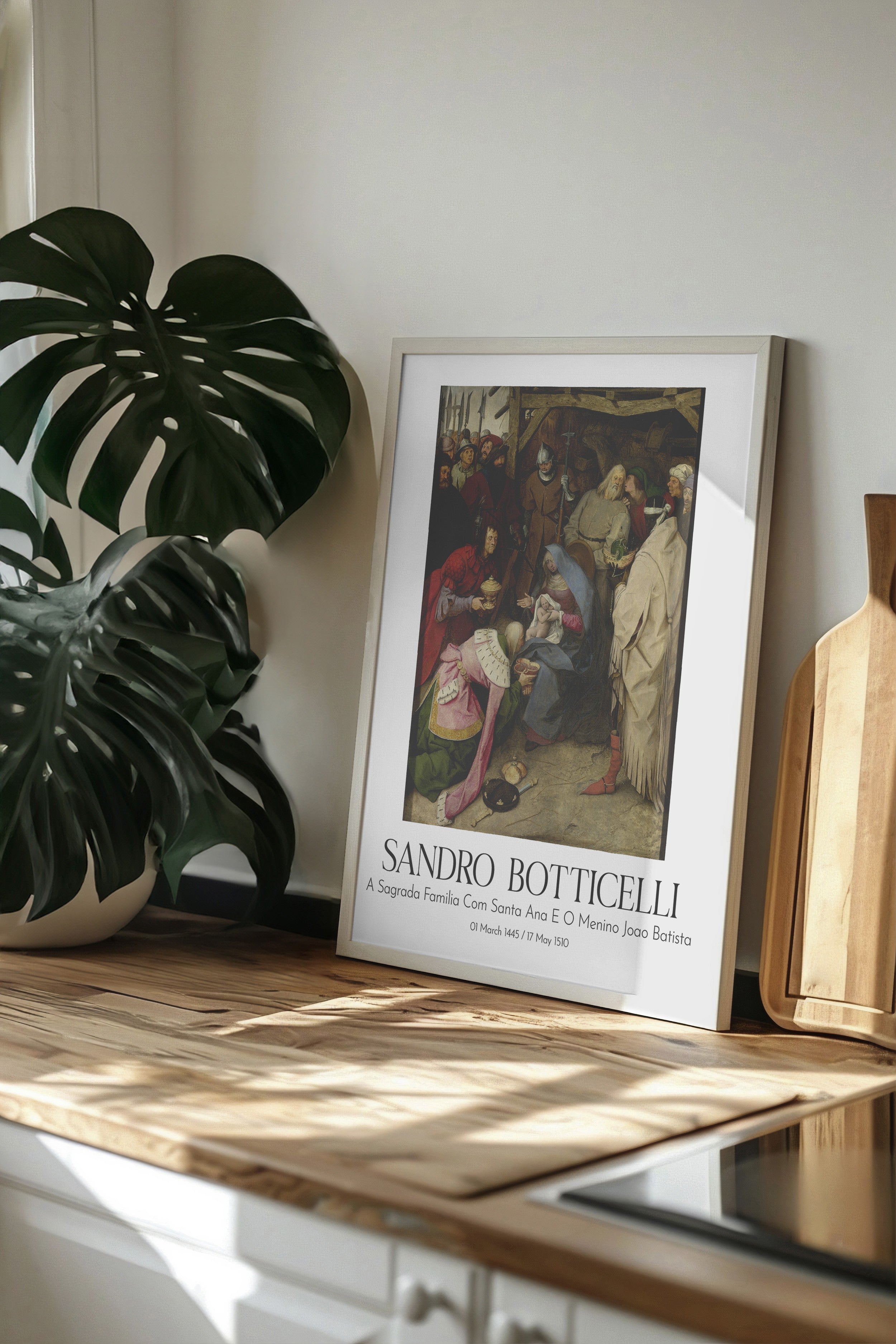 Sandro Botticelli, Beyaz Çerçeveli Tablo, Sanat Serisi NO:110752