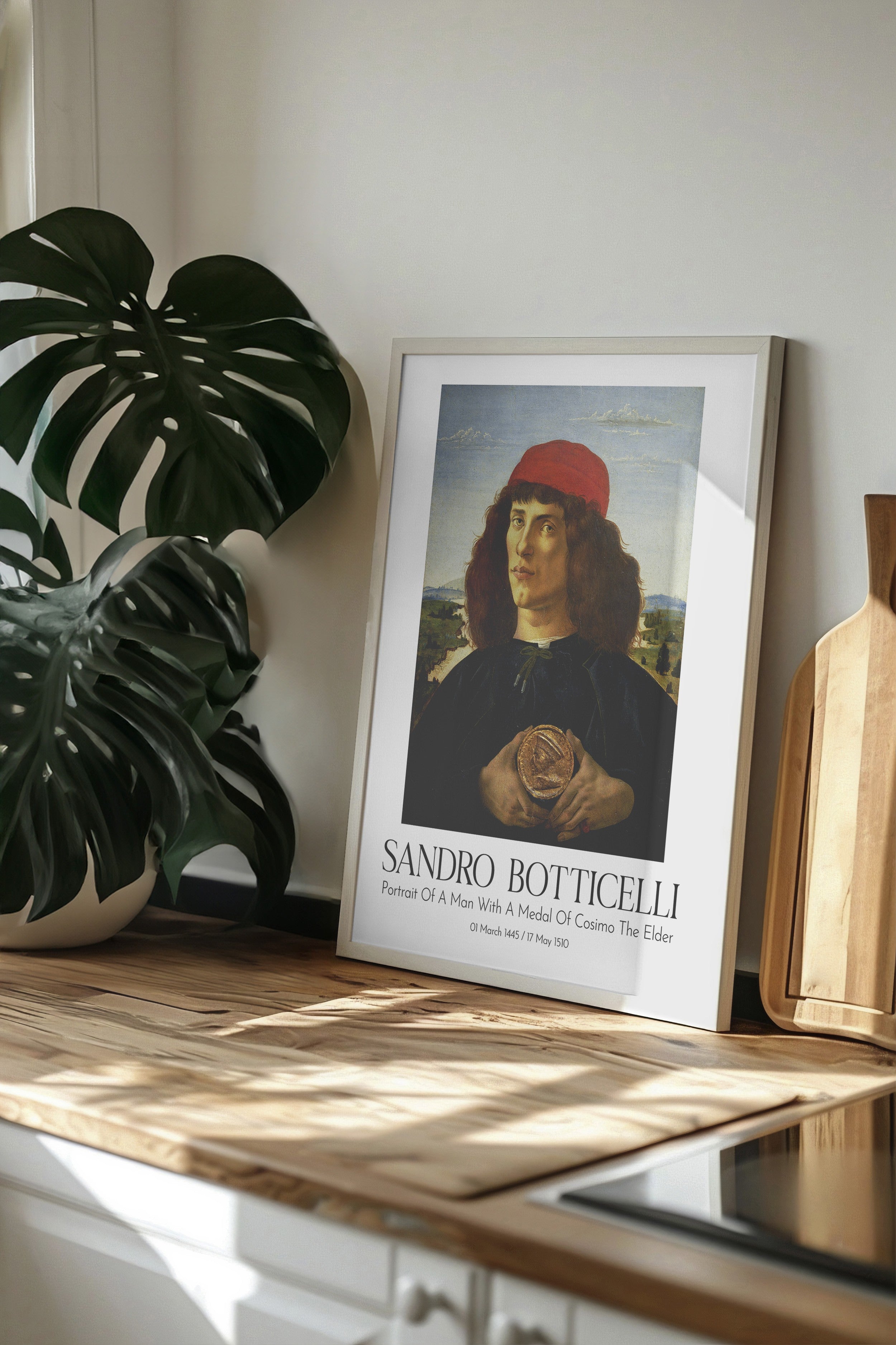 Sandro Botticelli, Beyaz Çerçeveli Tablo, Sanat Serisi NO:110757