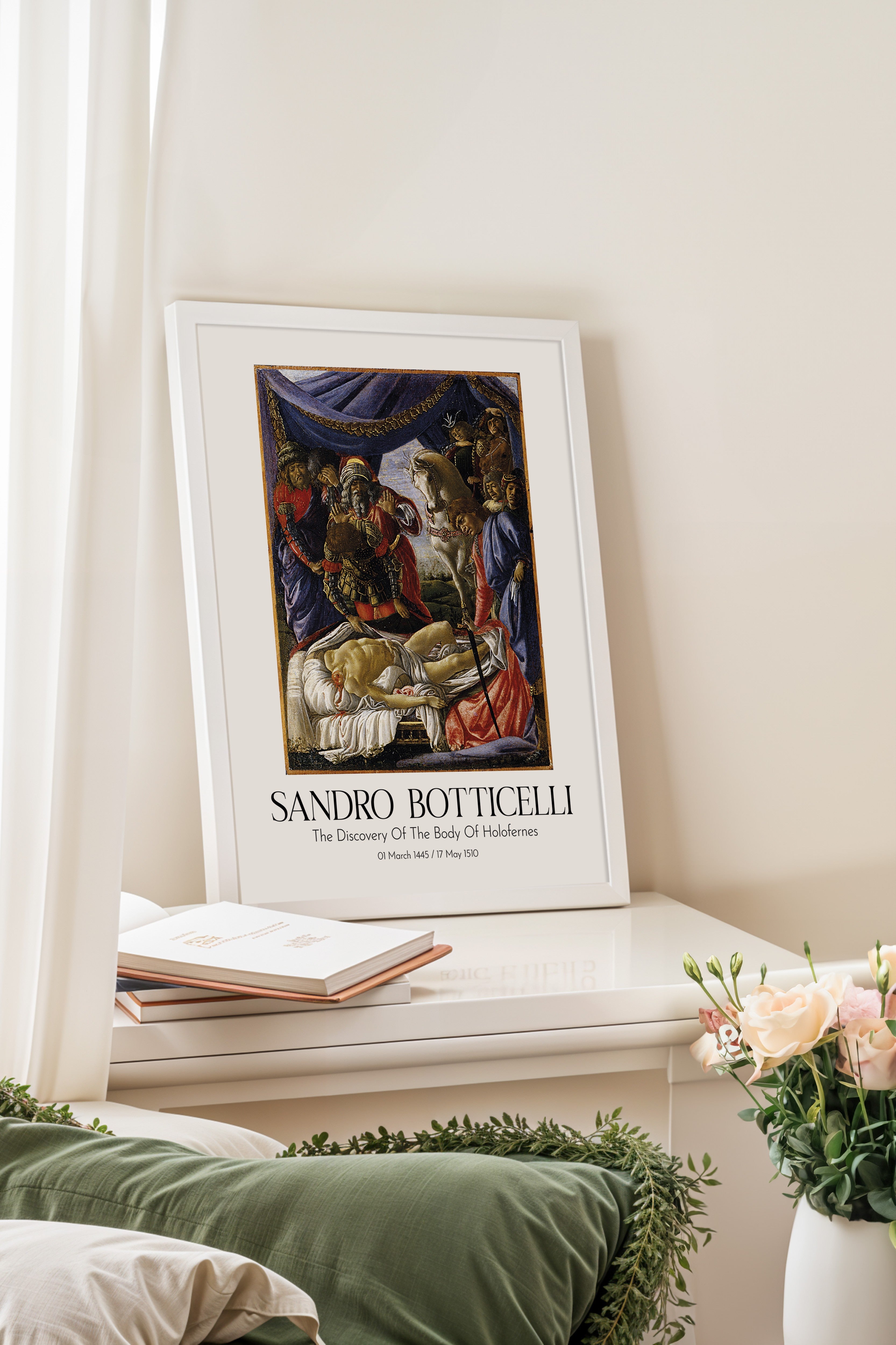 Sandro Botticelli, Beyaz Çerçeveli Tablo, Sanat Serisi NO:110758