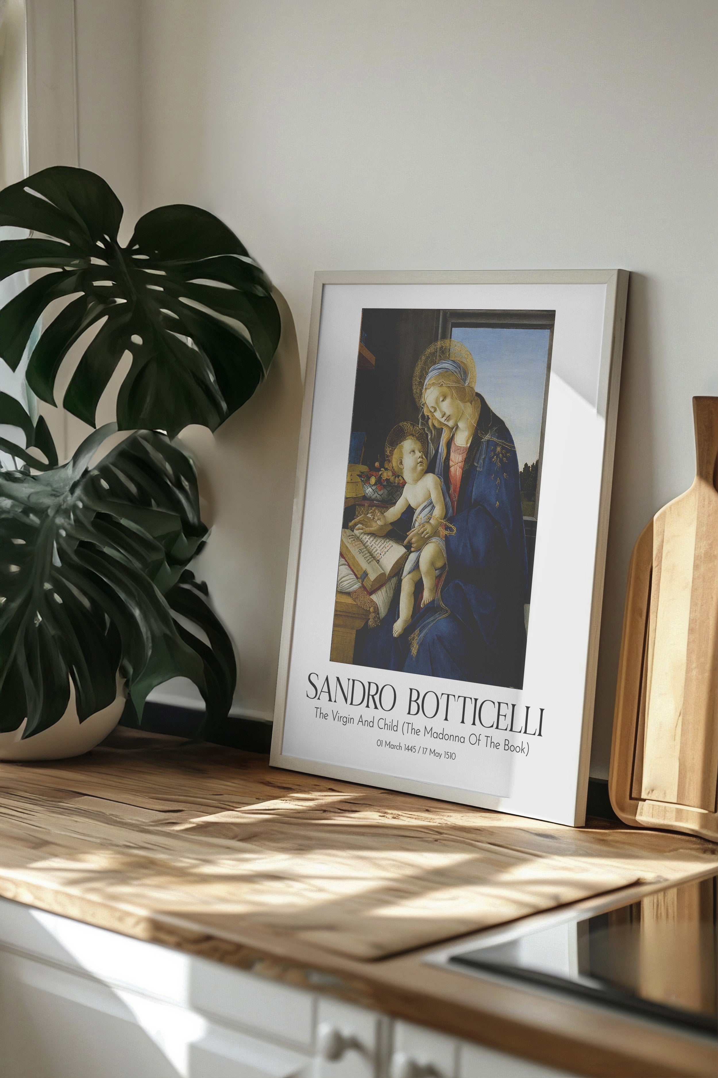 Sandro Botticelli, Beyaz Çerçeveli Tablo, Sanat Serisi NO:110760