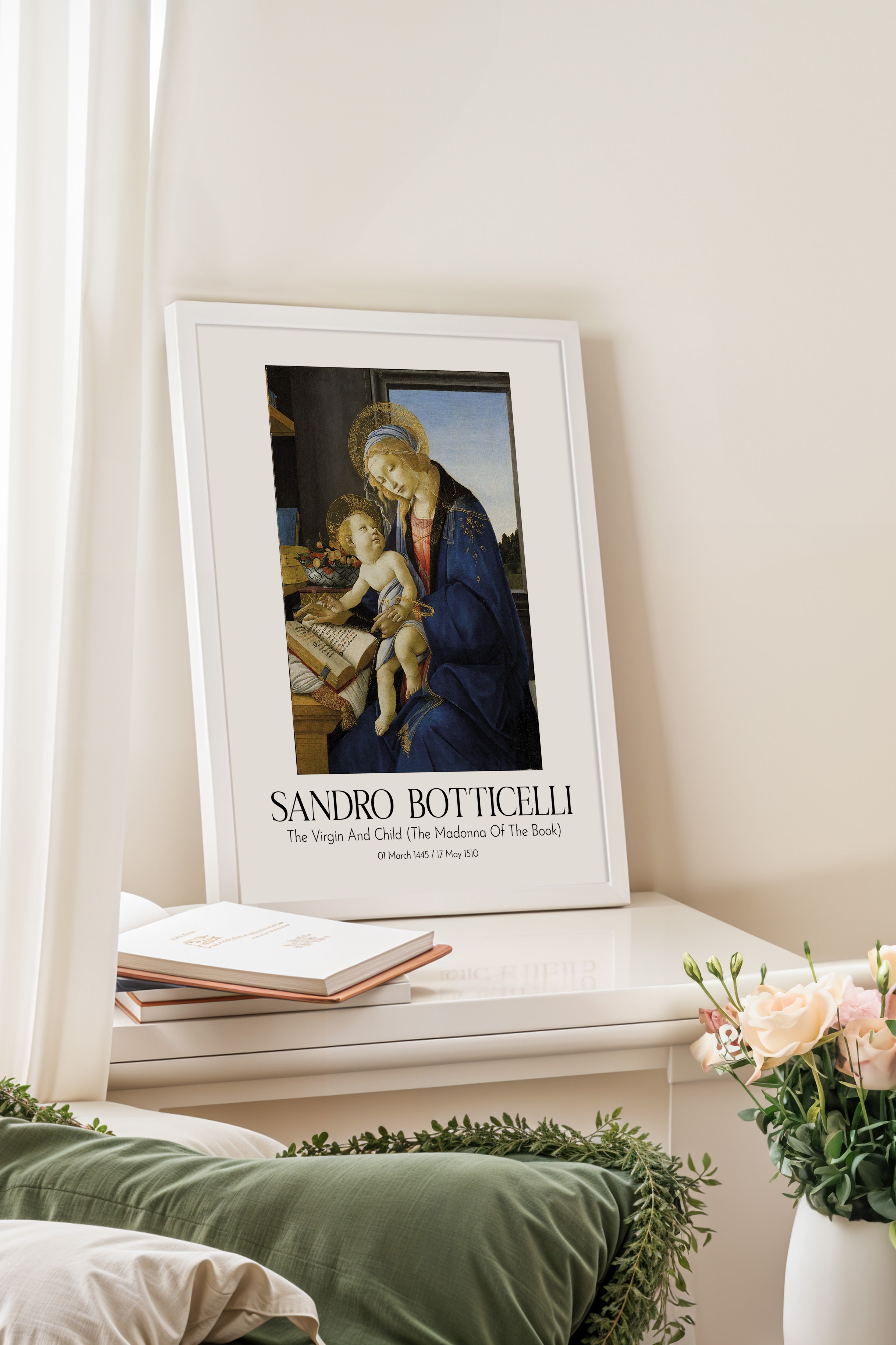 Sandro Botticelli, Beyaz Çerçeveli Tablo, Sanat Serisi NO:110760