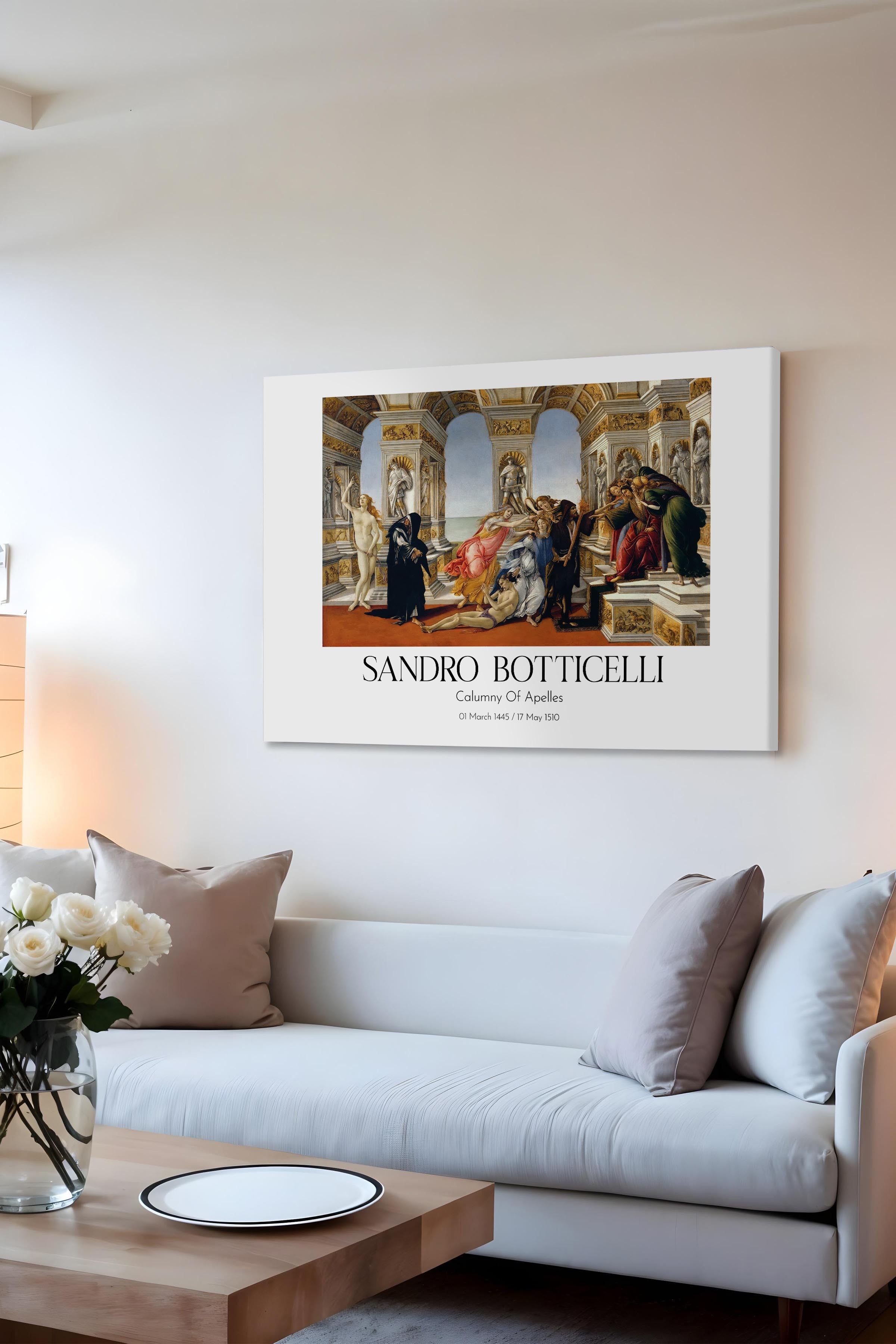 Sandro Botticelli - Calumny Of Apelles, Kanvas Tablo, Sanat Serisi NO:110771