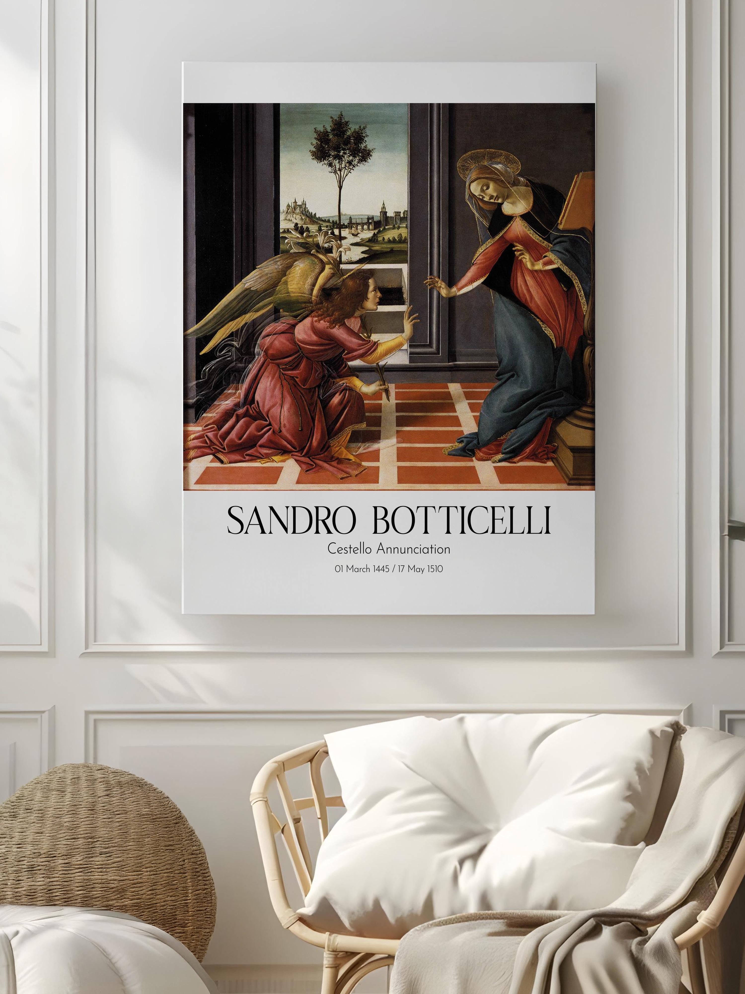 Sandro Botticelli - Cestello Annunciation, Kanvas Tablo, Sanat Serisi NO:110744