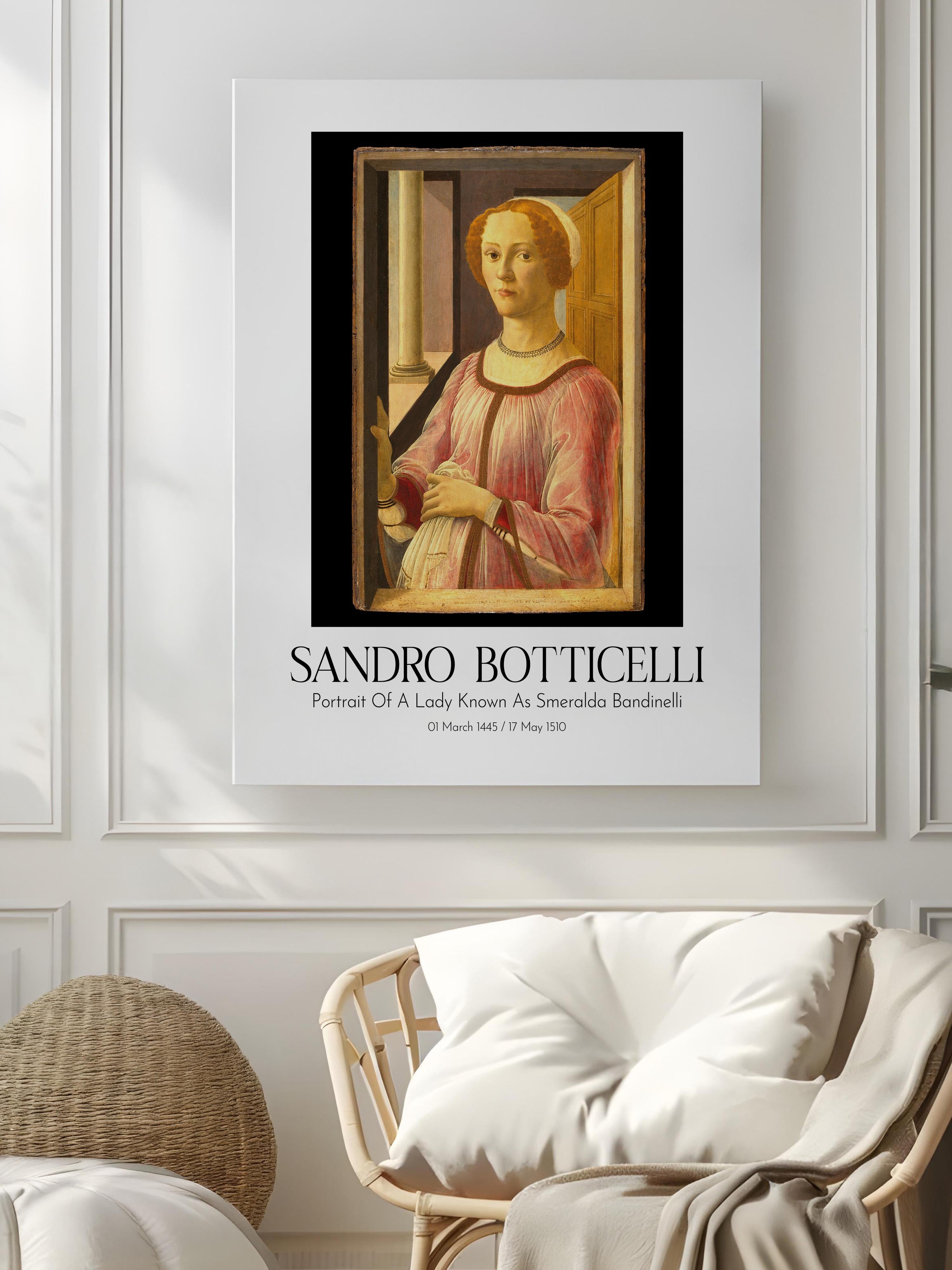 Sandro Botticelli, Kanvas Tablo, Sanat Serisi NO:110756