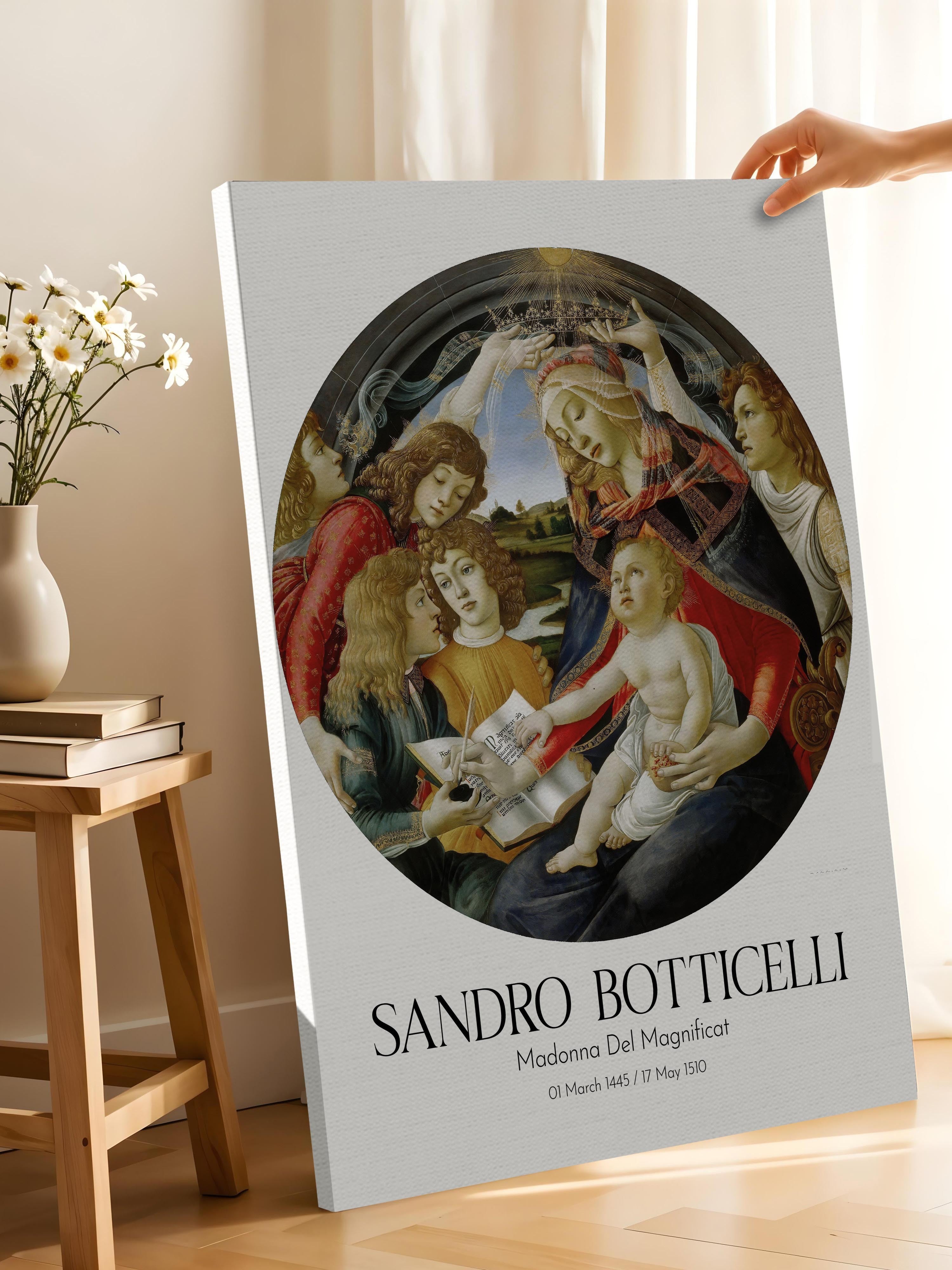 Sandro Botticelli - Madonna Del Magnificat, Kanvas Tablo, Sanat Serisi NO:110750