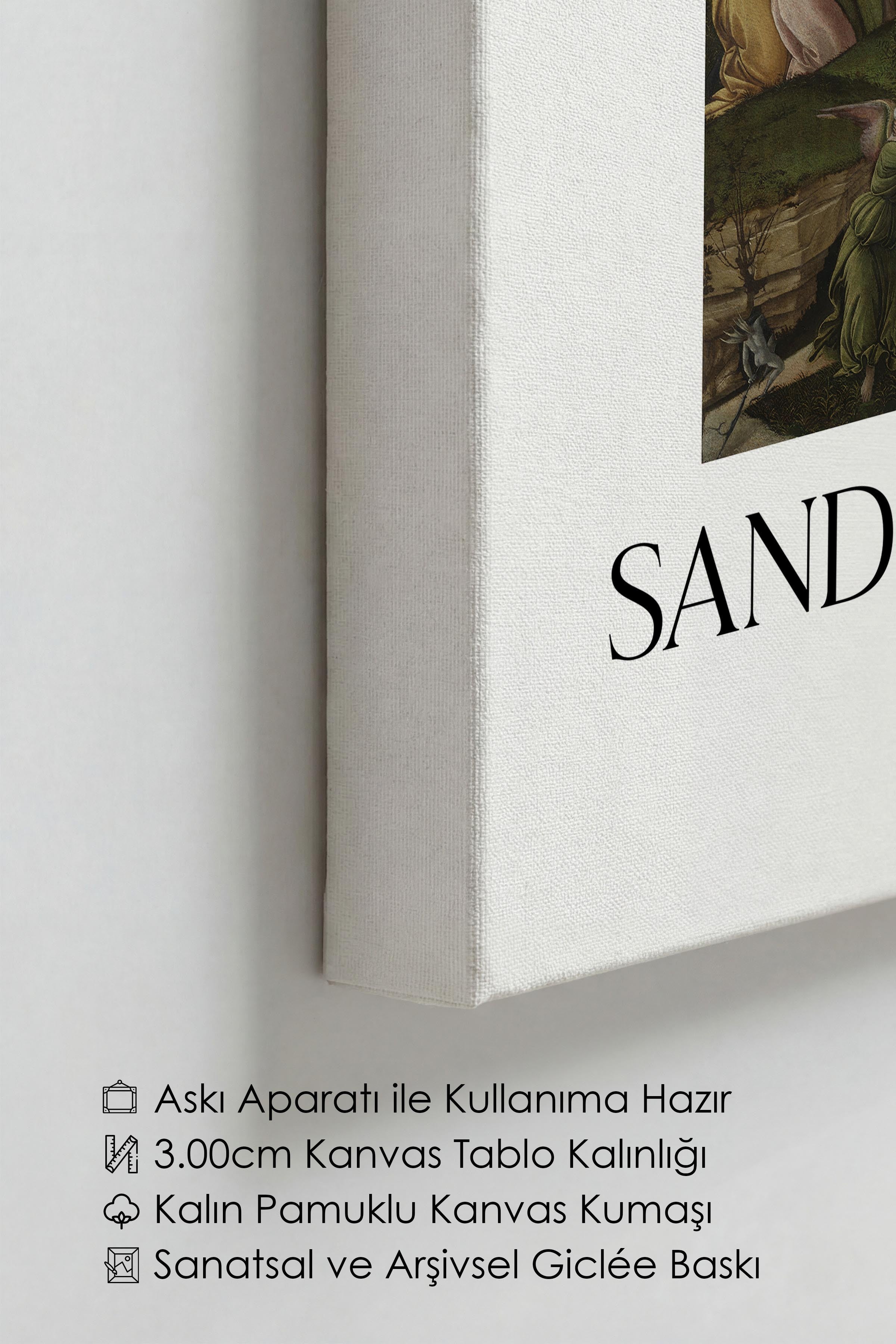 Sandro Botticelli - Mystic Nativity, Kanvas Tablo, Sanat Serisi NO:110753