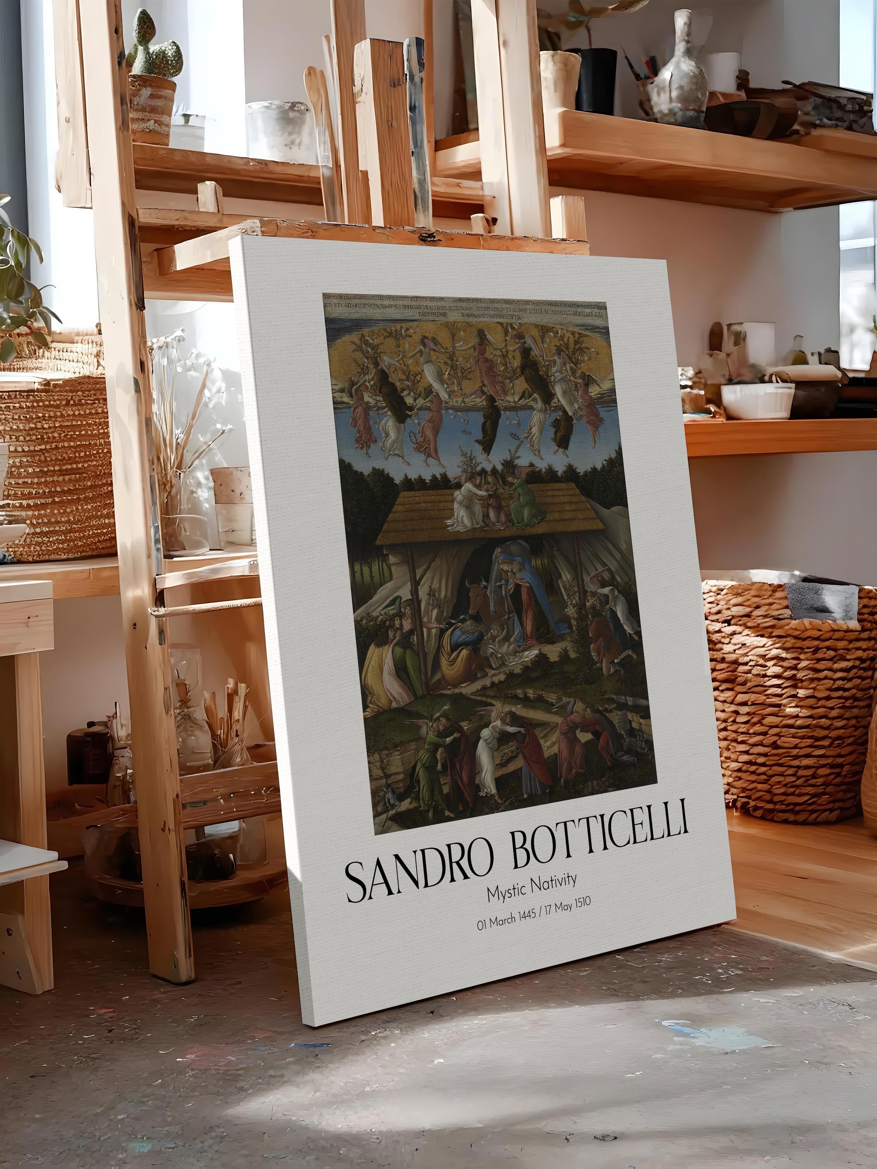 Sandro Botticelli - Mystic Nativity, Kanvas Tablo, Sanat Serisi NO:110753