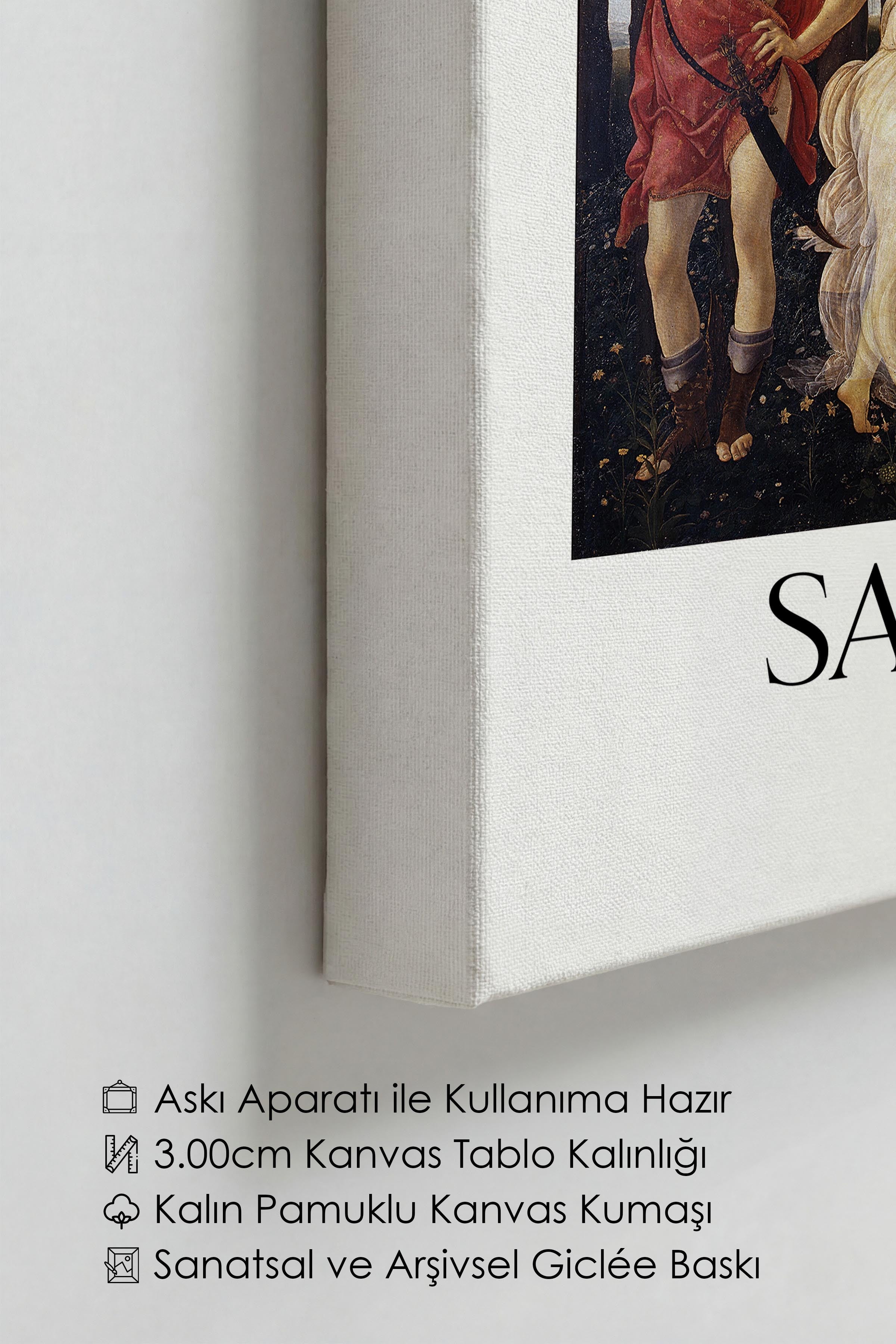 Sandro Botticelli - Primavera, Kanvas Tablo, Sanat Serisi NO:110770