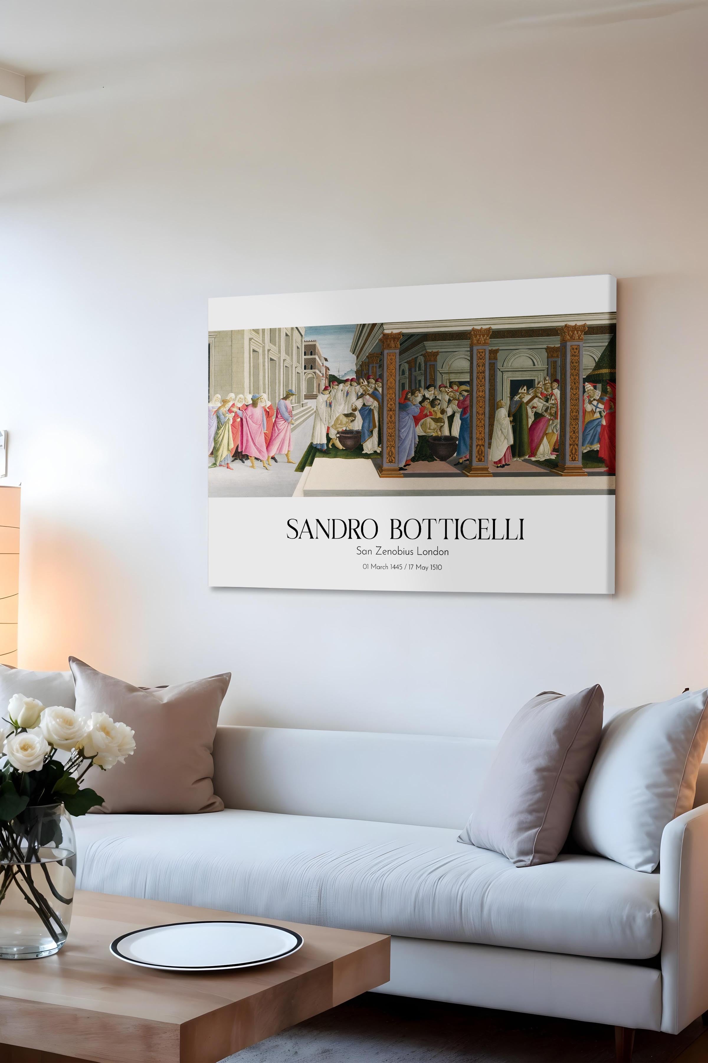 Sandro Botticelli - San Zenobius London, Kanvas Tablo, Sanat Serisi NO:110765