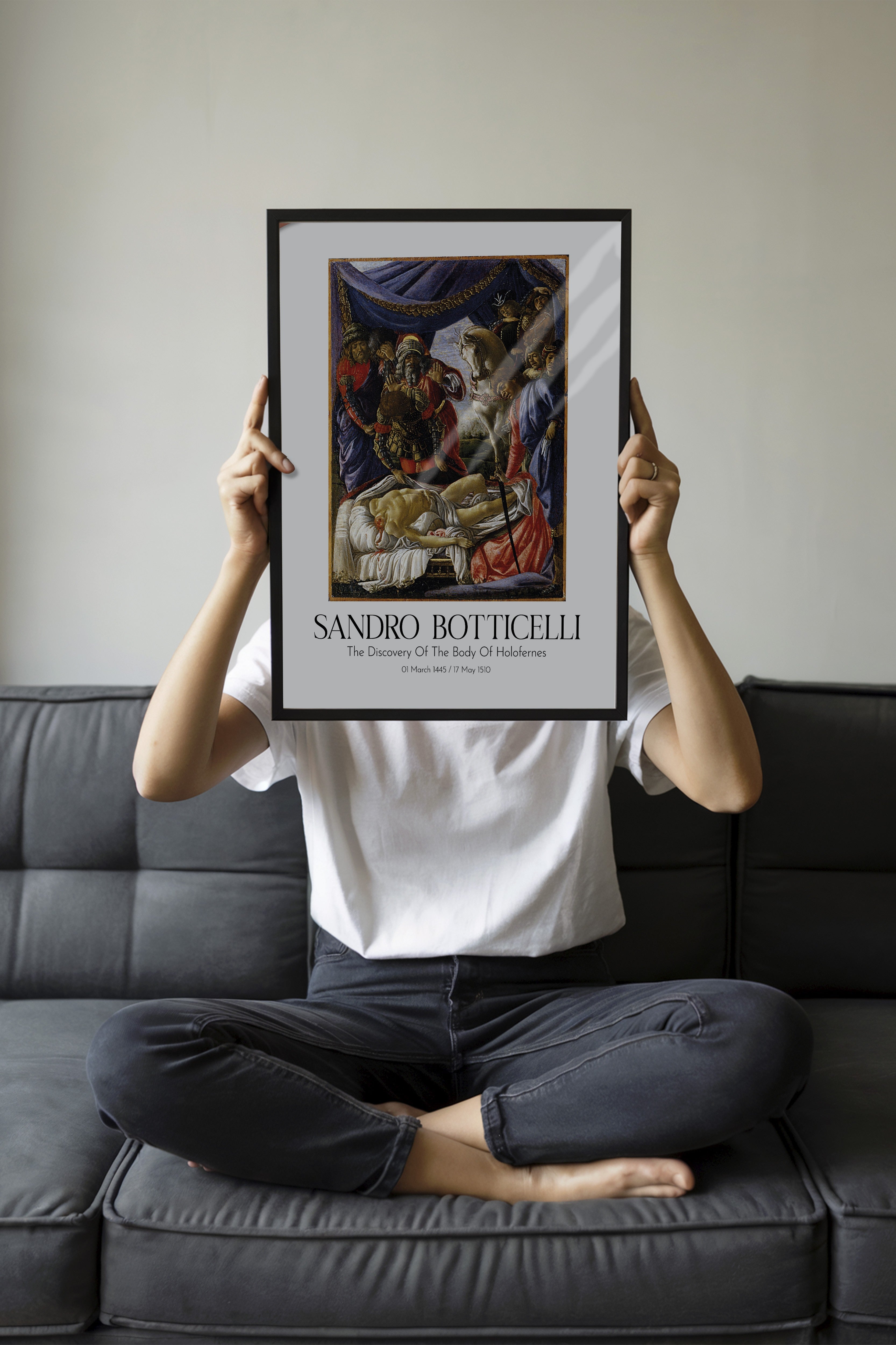 Sandro Botticelli, Siyah Çerçeveli Tablo, Sanat Serisi NO:110758