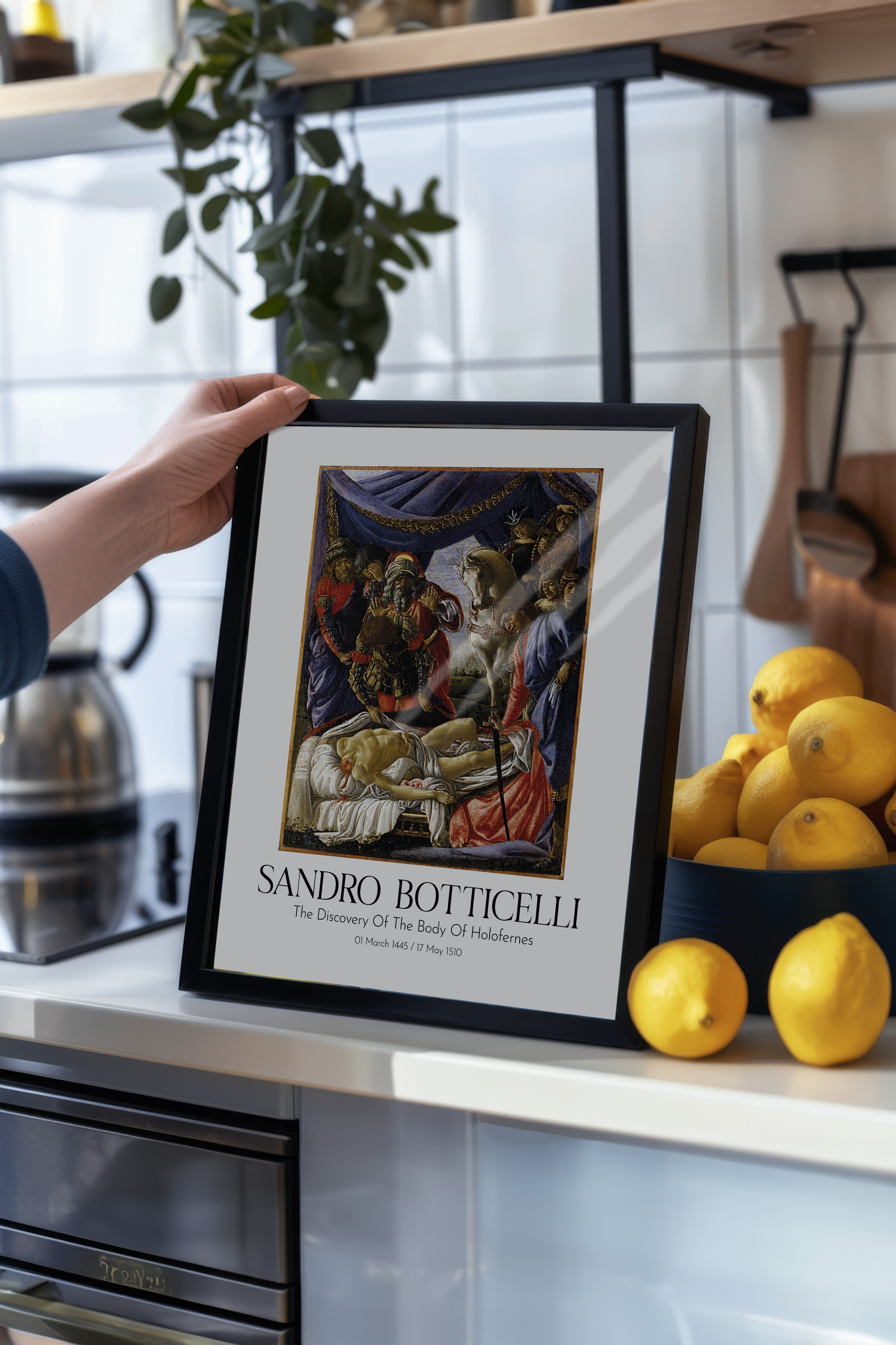 Sandro Botticelli, Siyah Çerçeveli Tablo, Sanat Serisi NO:110758