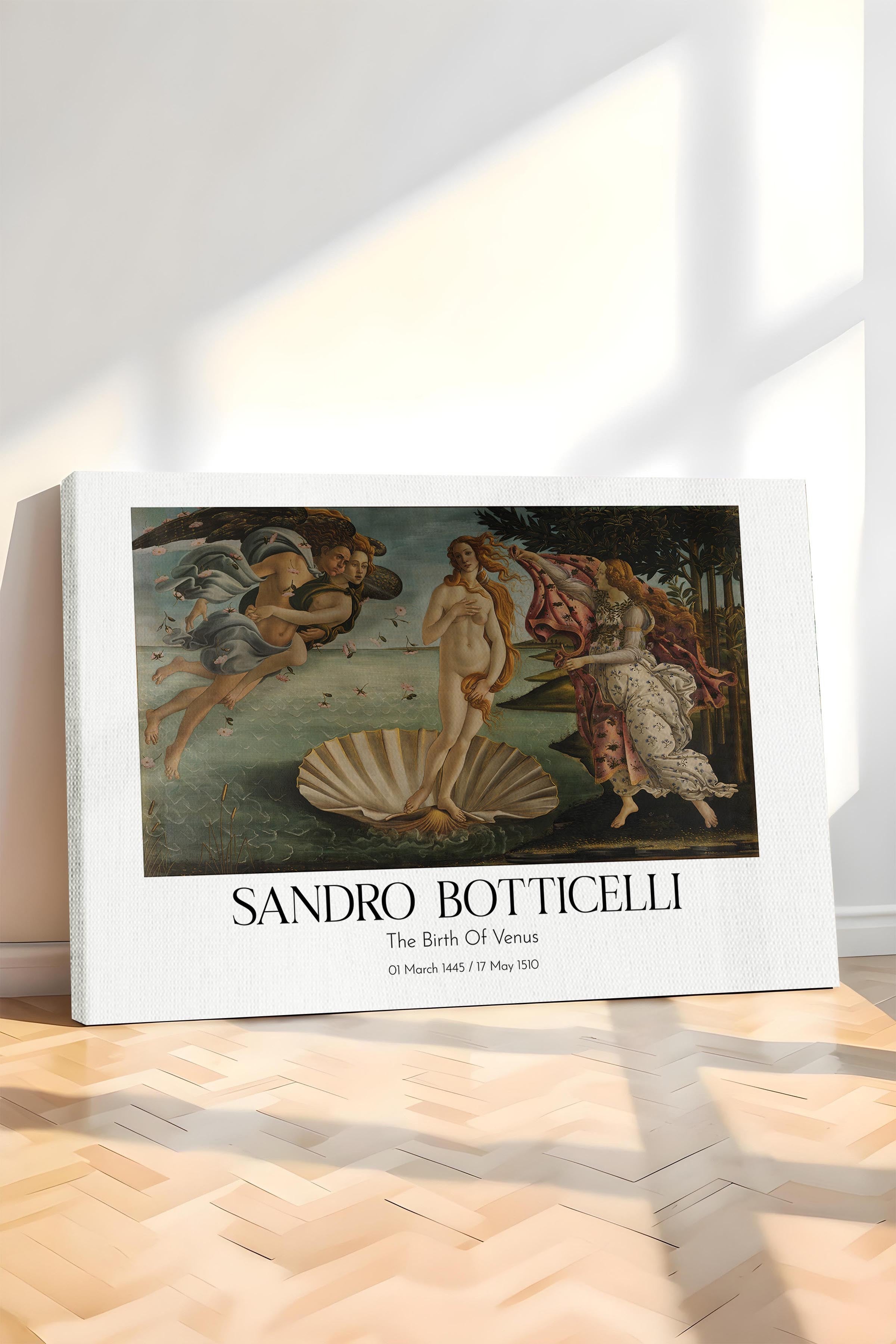 Sandro Botticelli - The Birth Of Venus, Kanvas Tablo, Sanat Serisi NO:110768