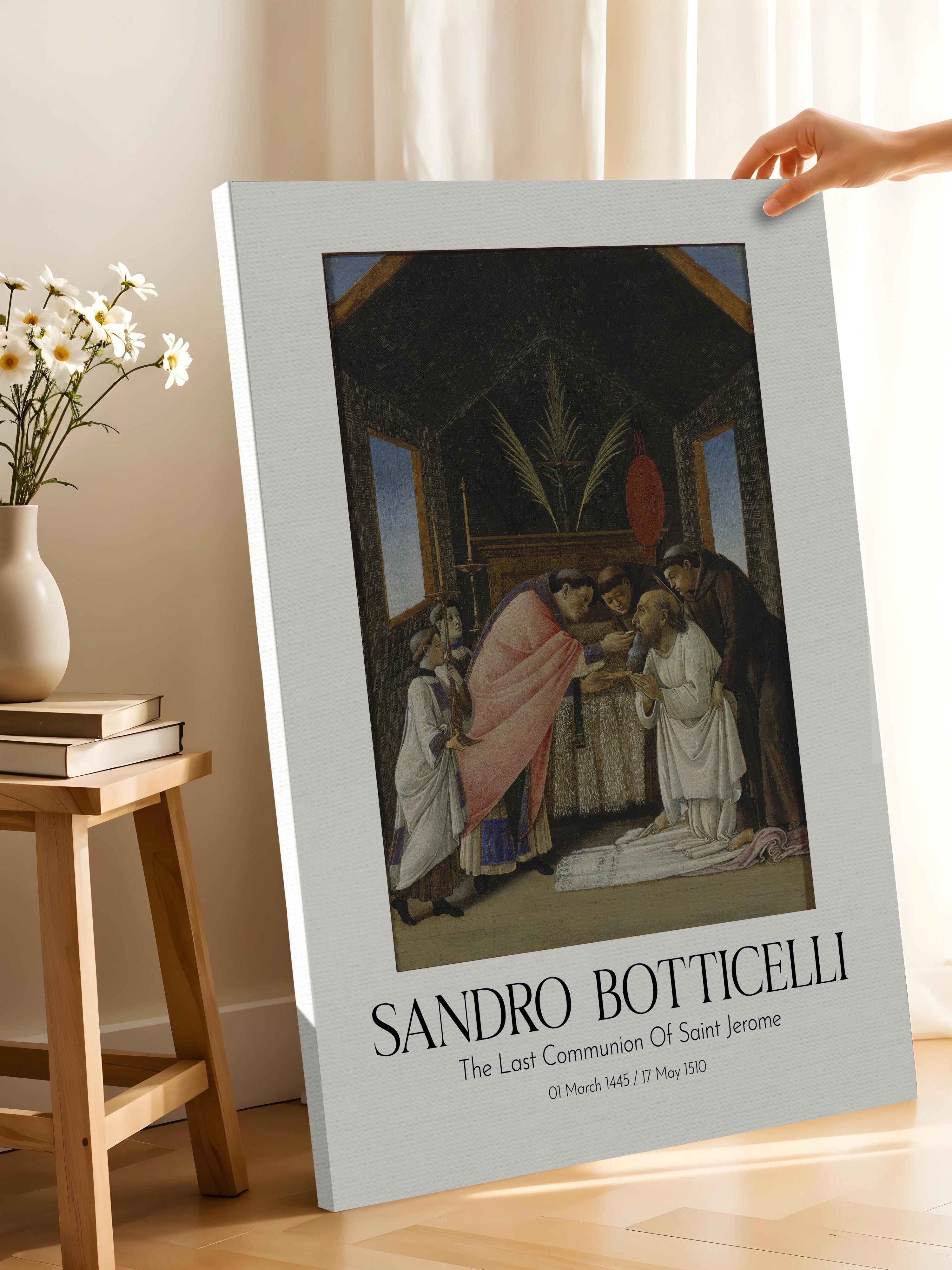 Sandro Botticelli - The Last Communion Of Saint Jerome, Kanvas Tablo, Sanat Serisi NO:110763