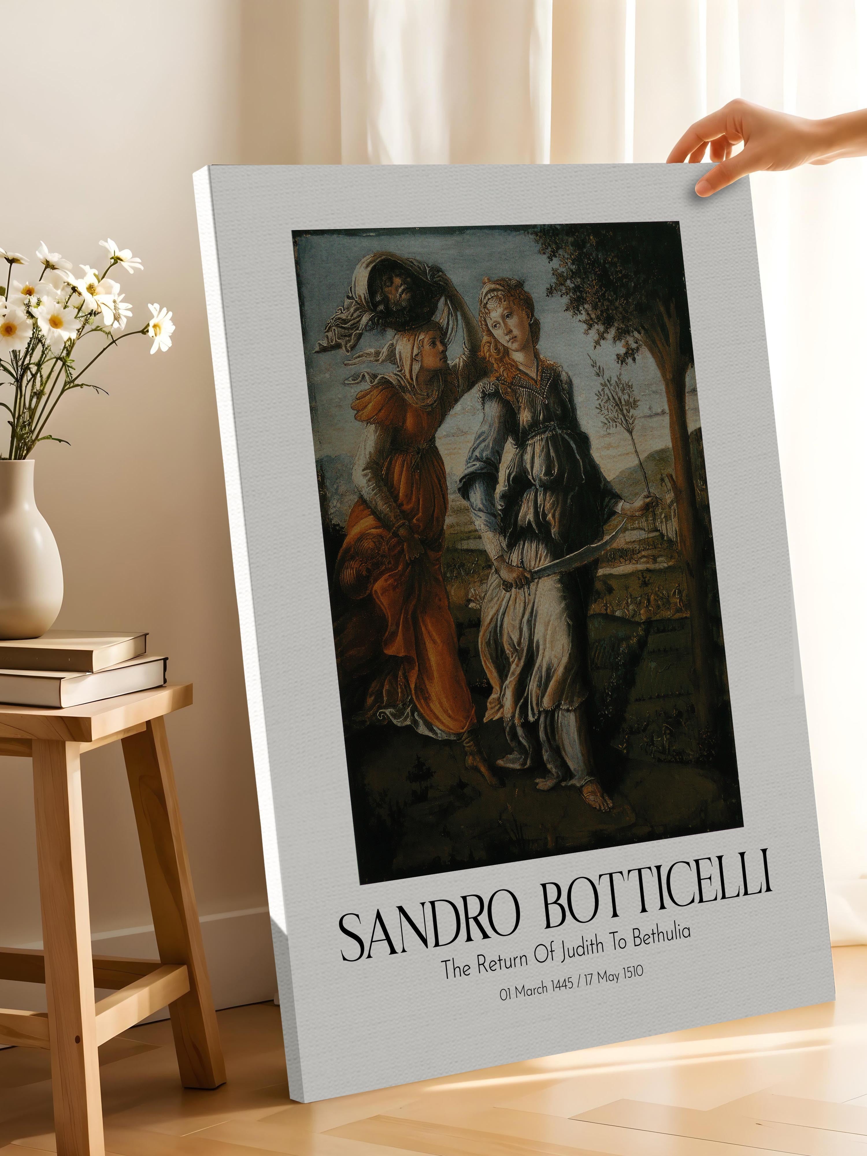 Sandro Botticelli - The Return Of Judith To Bethulia, Kanvas Tablo, Sanat Serisi NO:110759