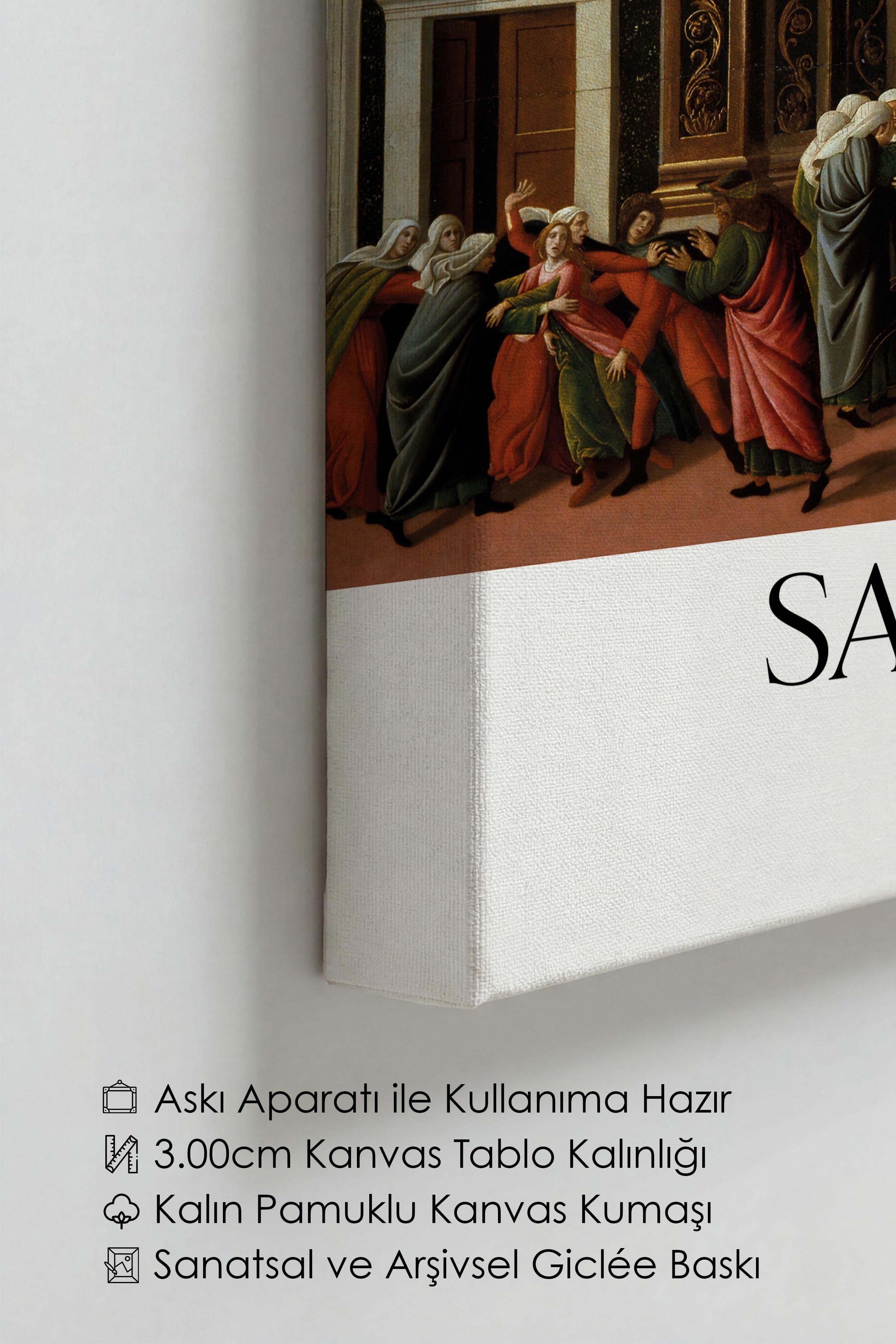 Sandro Botticelli - The Story Of Virginia, Kanvas Tablo, Sanat Serisi NO:110769