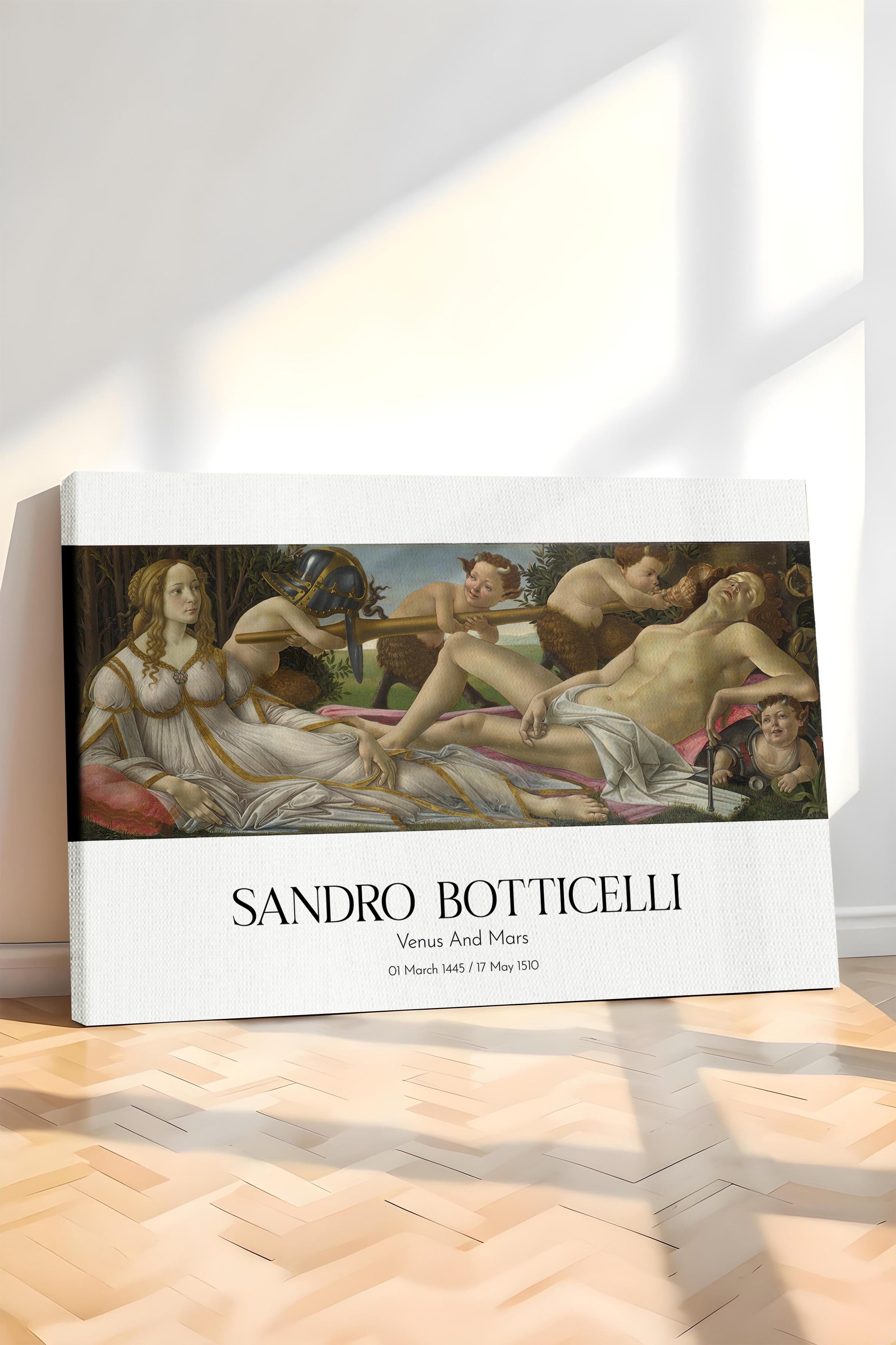 Sandro Botticelli - Venus And Mars, Kanvas Tablo, Sanat Serisi NO:110766
