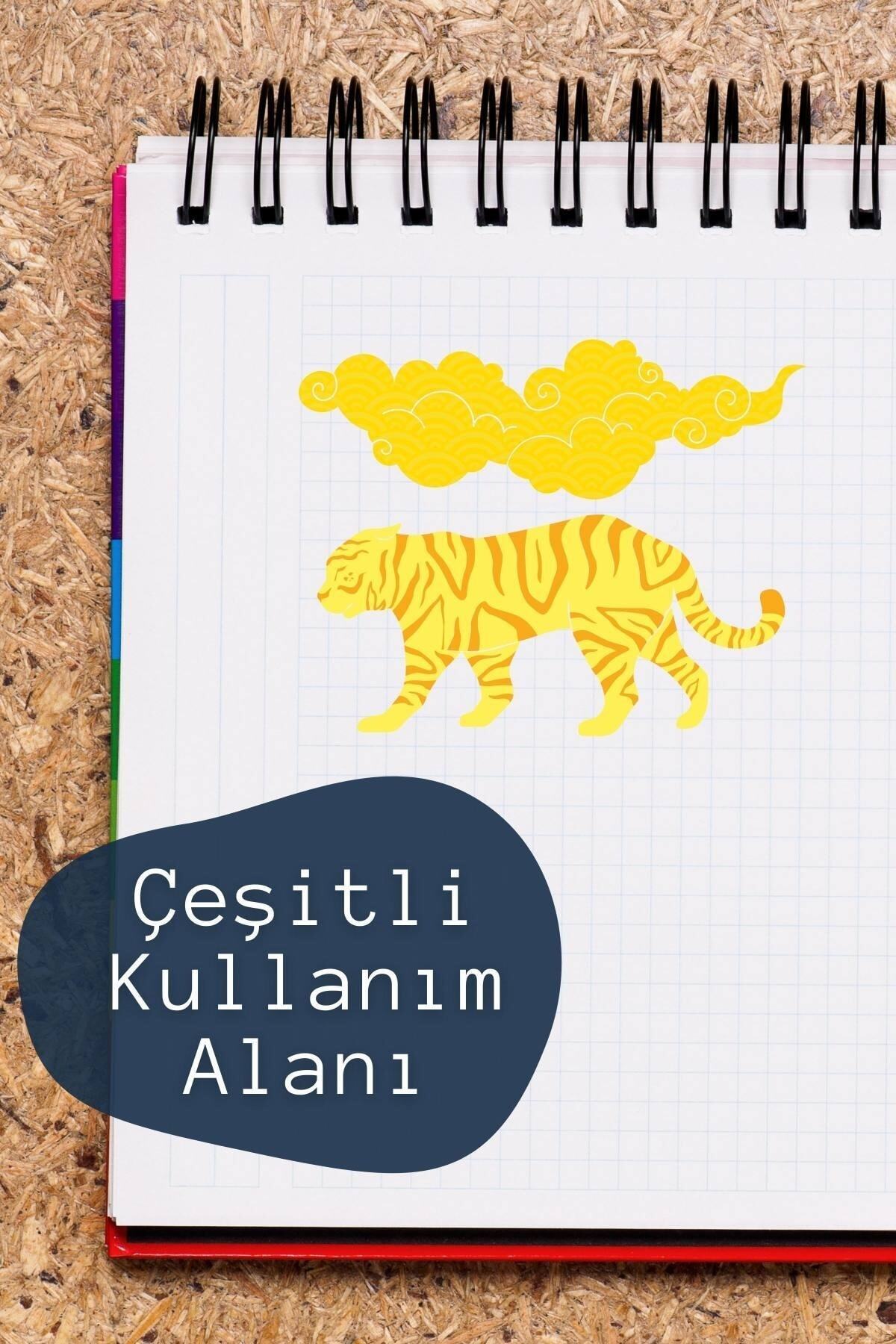 Sarı Temalı Sticker Seti - 17 Adet Etiket Seti- Telefon, Tablet, Defter Laptop Uyumlu Etiket