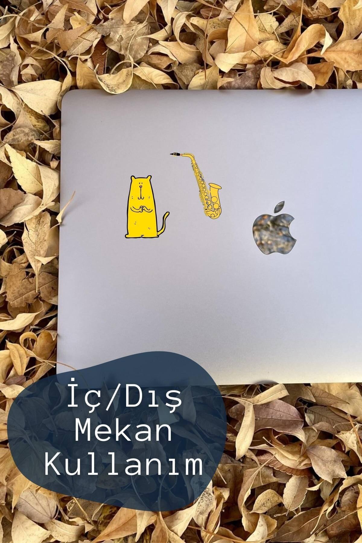 Sarı Temalı Sticker Seti - 17 Adet Etiket Seti- Telefon, Tablet, Defter Laptop Uyumlu Etiket