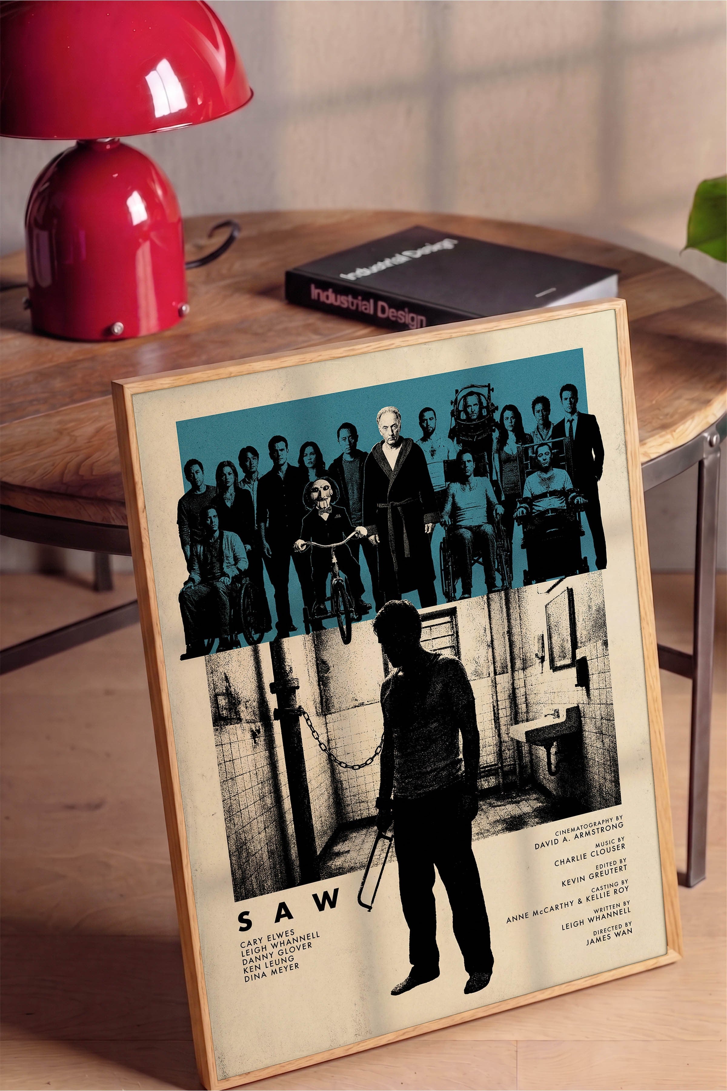 Saw Ahşap Çerçeveli Poster, Sinema ve Dizi Tablo, Film Dizi Afişleri NO:112824
