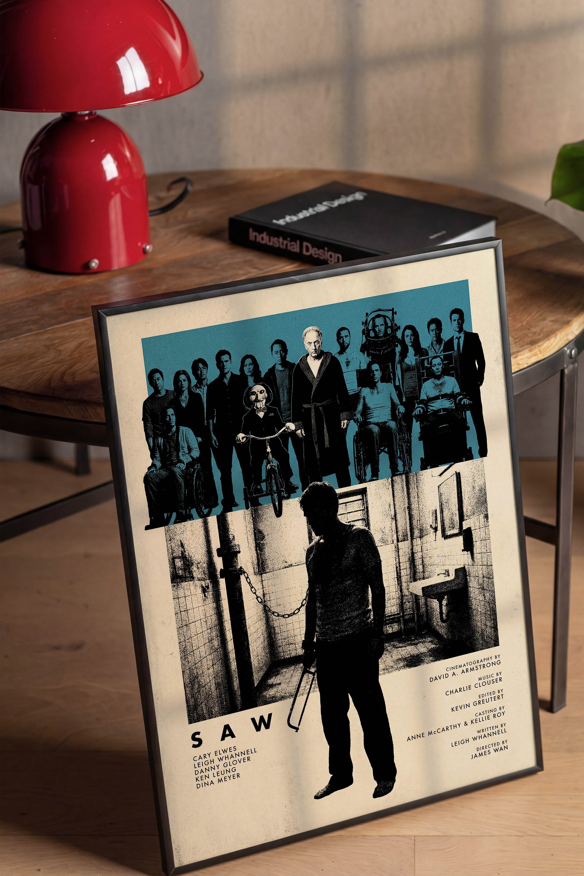 Saw Siyah Çerçeveli Poster, Sinema ve Dizi Tablo, Film Dizi Afişleri NO:112824