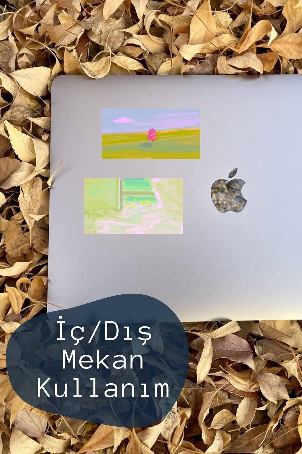 Seyahat Temalı Sticker Seti - 7 Adet Etiket Seti- Telefon, Tablet, Defter Laptop Uyumlu Etiket