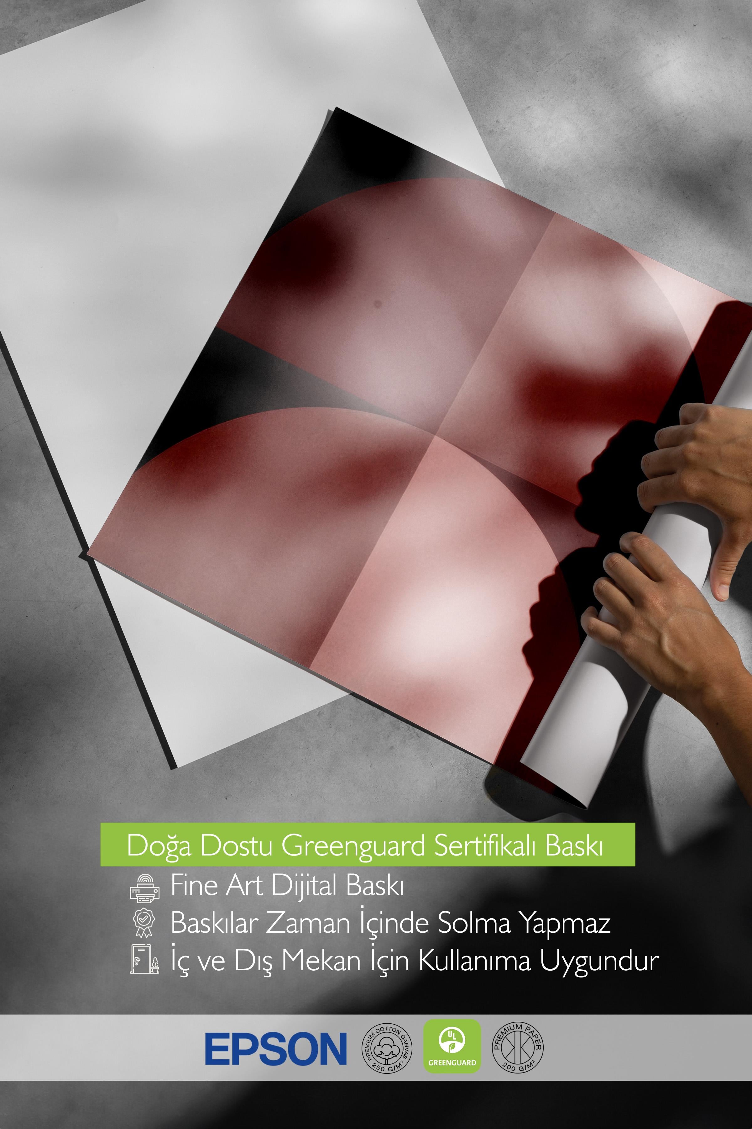 Shapes of Red Poster, Çerçevesiz Duvar Posteri, Yatay Duvar Tablosu Comfort Serisi NO:108569