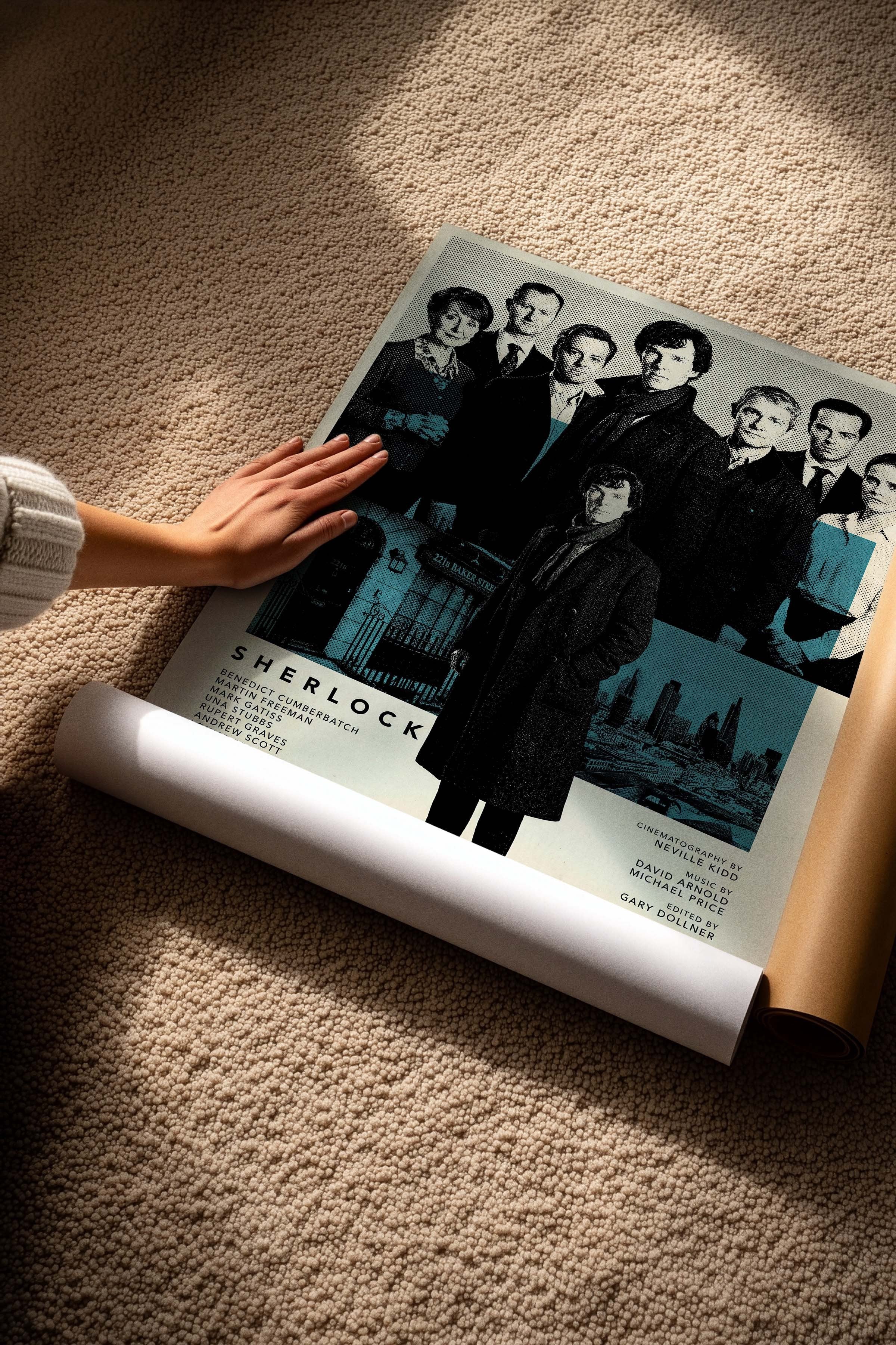 Sherlock Posteri, Sinema ve Dizi Tablo Posterleri, Film Dizi Afişleri NO:112783
