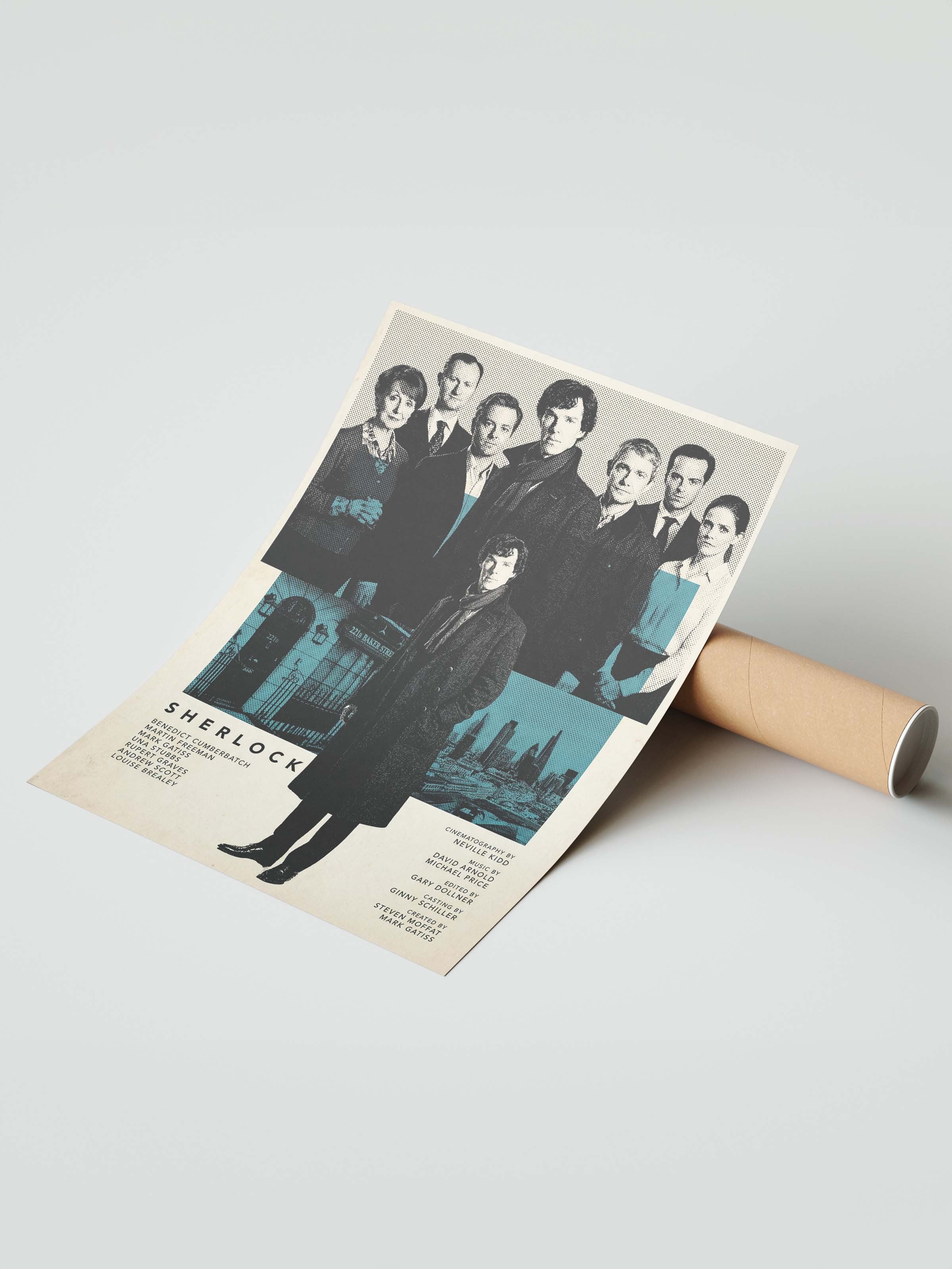 Sherlock Posteri, Sinema ve Dizi Tablo Posterleri, Film Dizi Afişleri NO:112783