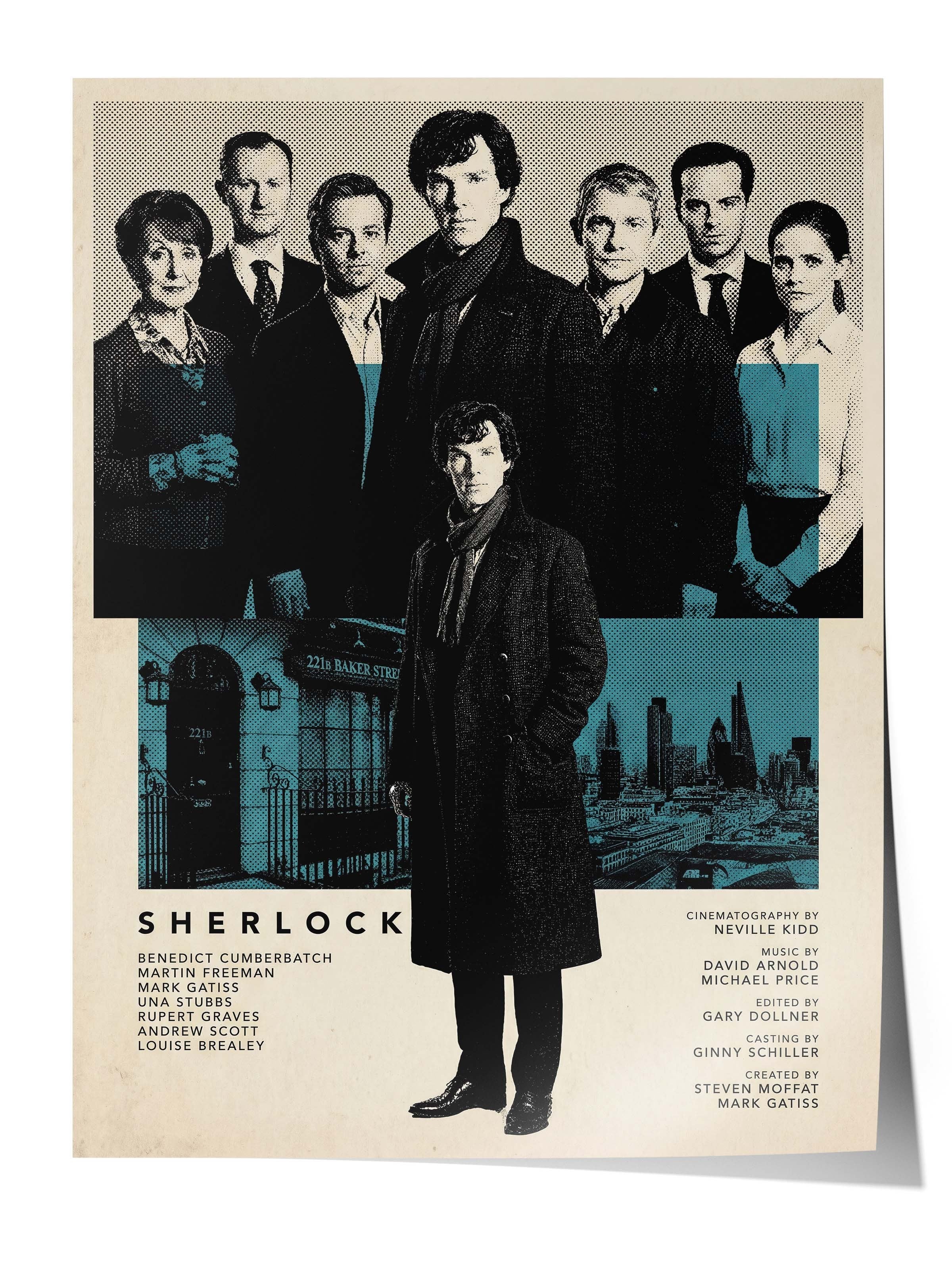 Sherlock Posteri, Sinema ve Dizi Tablo Posterleri, Film Dizi Afişleri NO:112783