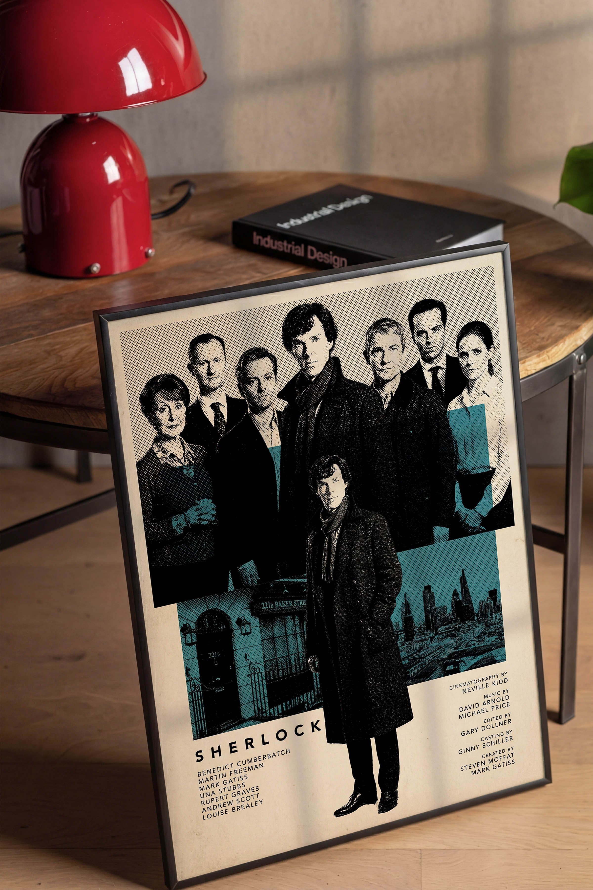 Sherlock Siyah Çerçeveli Poster, Sinema ve Dizi Tablo, Film Dizi Afişleri NO:112783