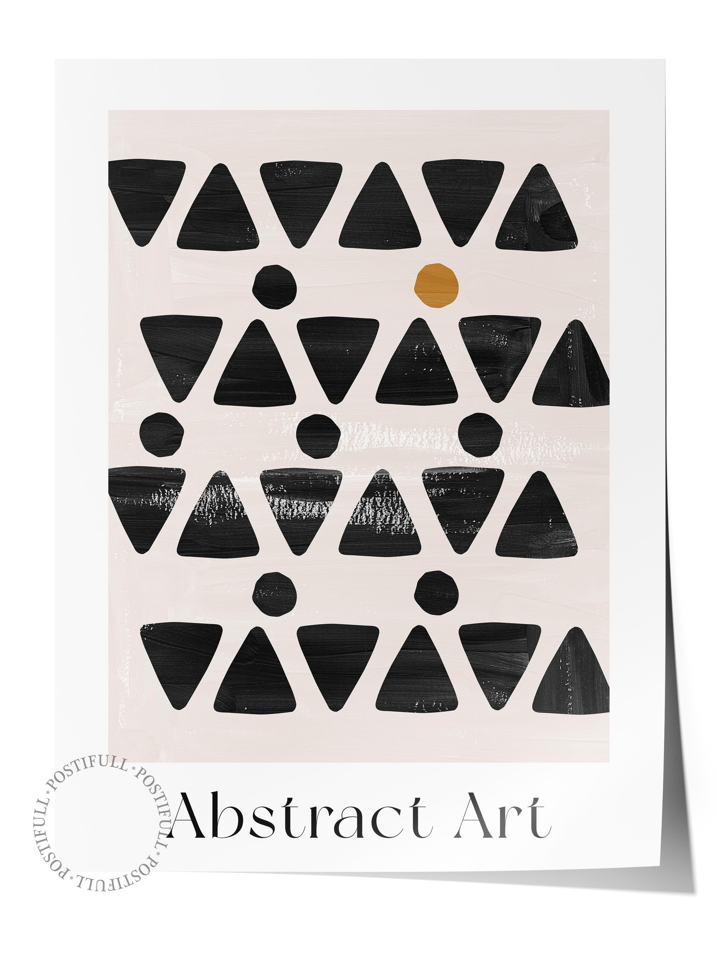 Siyah Beyaz Boho Duvar Dekoru, Çerçevesiz Poster, Çerçevesiz Duvar Tablosu - Fine Art Kağıt