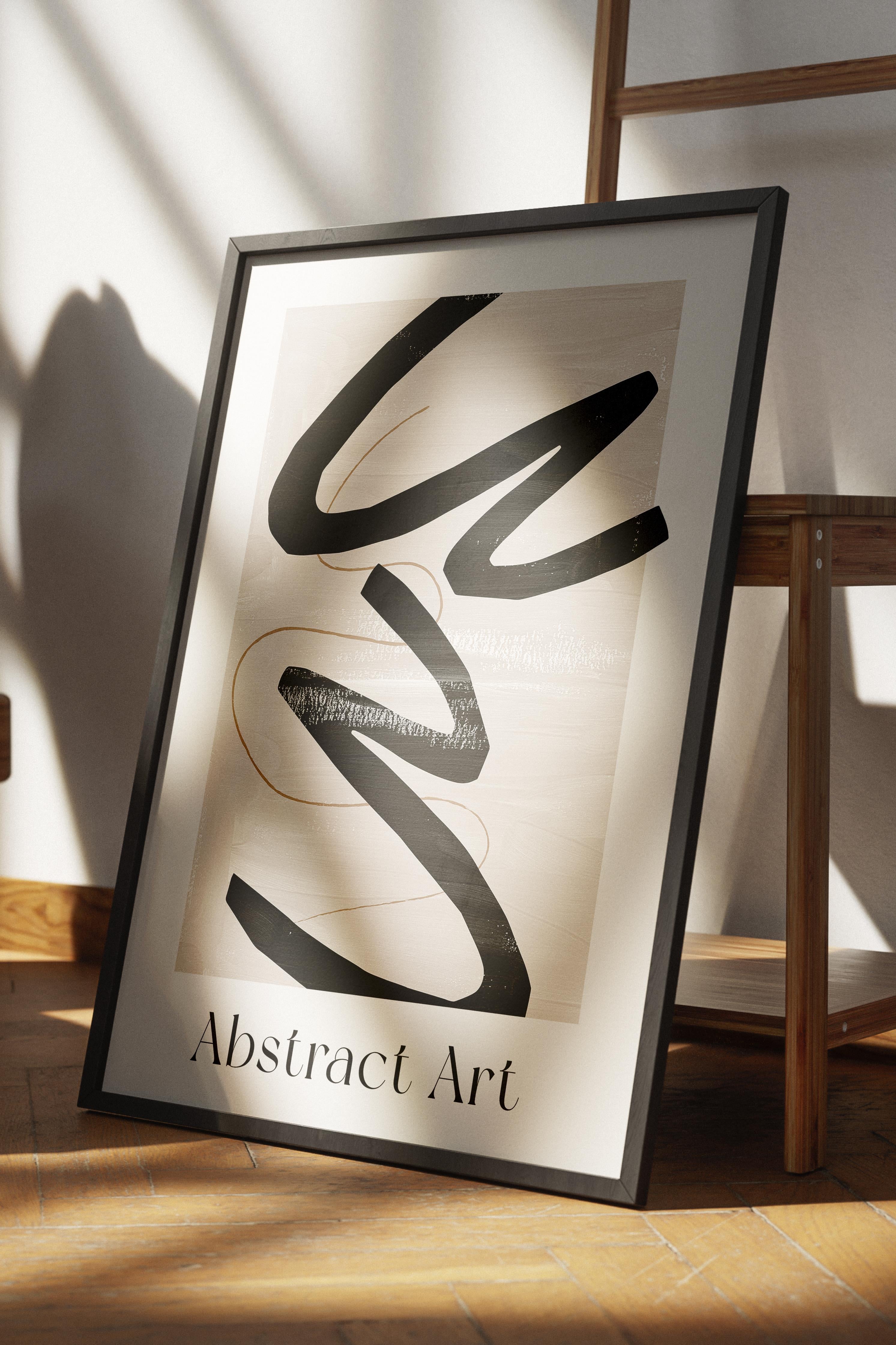 Siyah Beyaz Boho Duvar Dekoru, Çerçevesiz Poster, Çerçevesiz Duvar Tablosu - Fine Art Kağıt