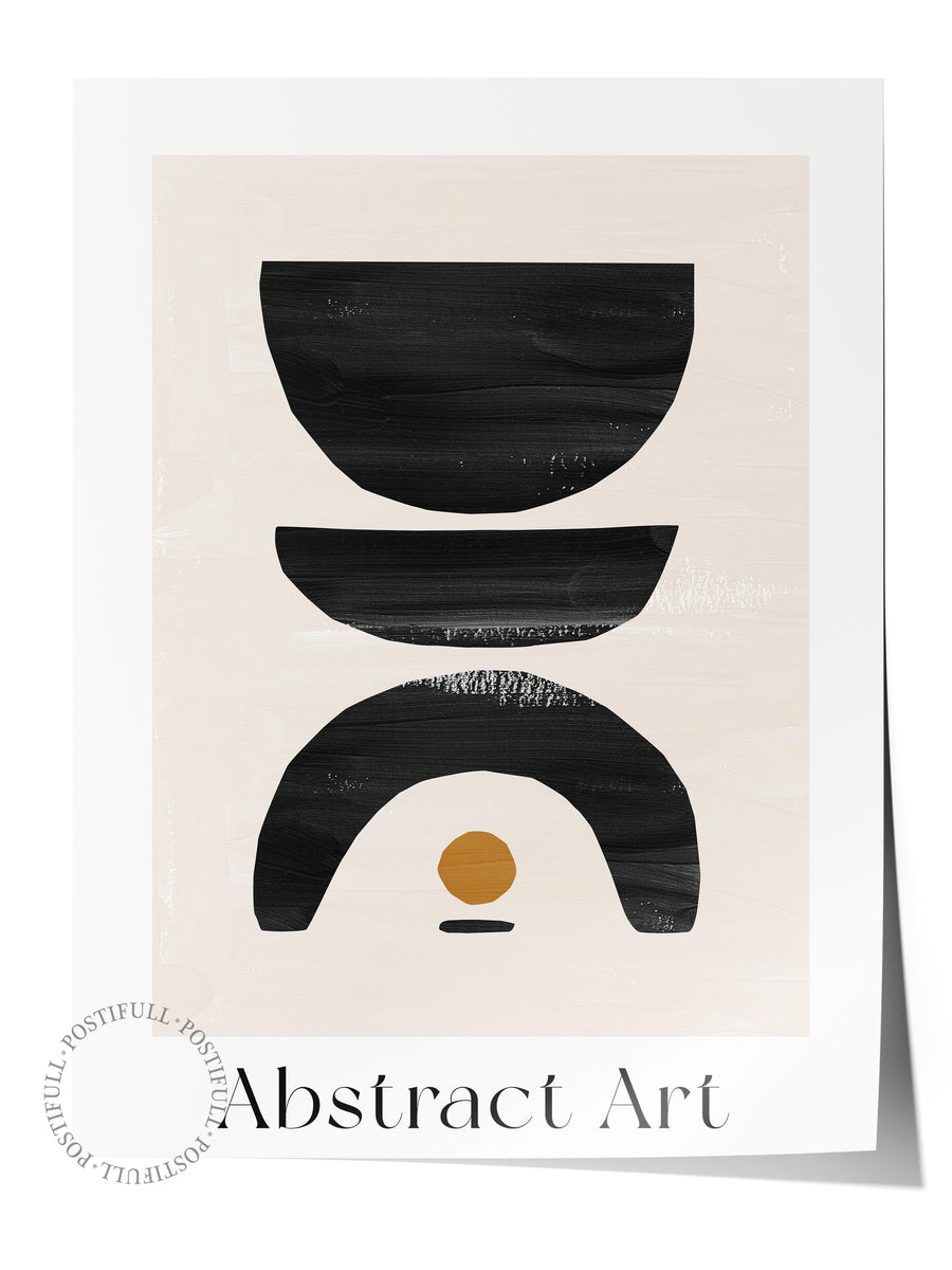 Siyah Beyaz Boho Duvar Dekoru, Çerçevesiz Poster, Çerçevesiz Duvar Tablosu - Fine Art Kağıt