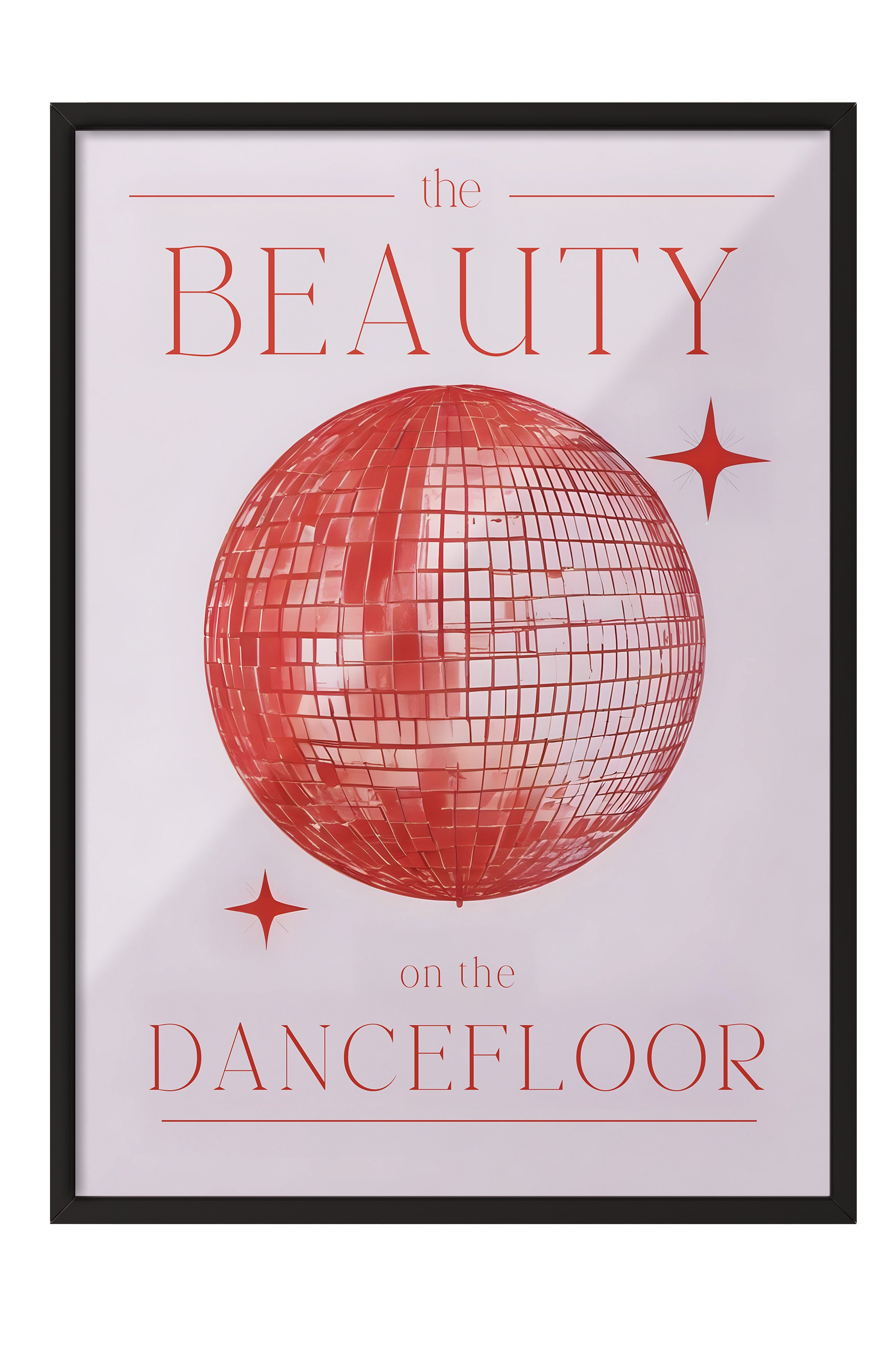 Siyah Çerçeveli Tablo, Beauty On The Dancefloor, Comfort Serisi Mutfak Duvar Tablosu, NO:108935