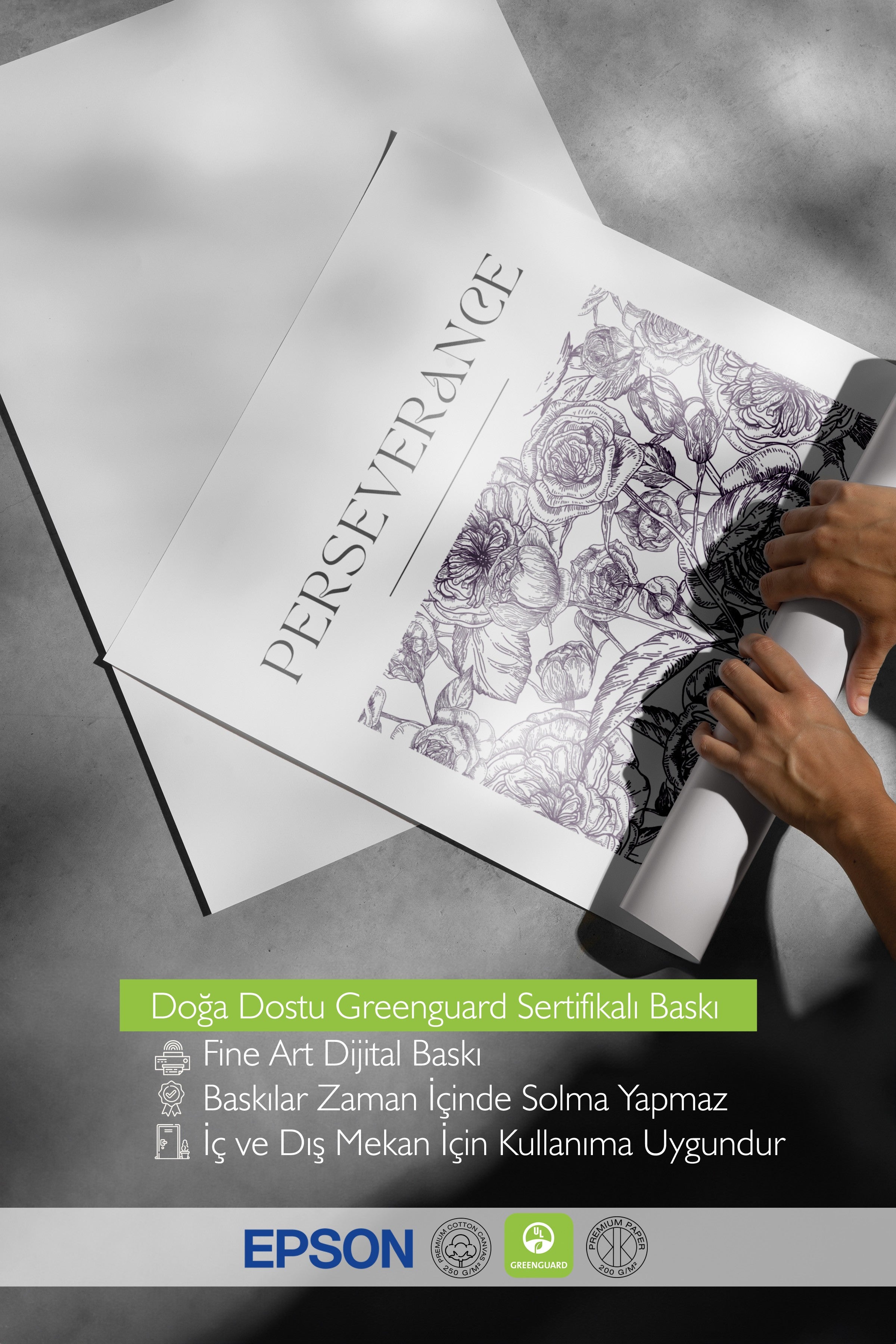 Siyah Çerçeveli Tablo, Çiçekler, Metin, illüstrasyon, Siyah ve Beyaz Renk Poster, 2025 Yaz Seçkisi, NO:109822