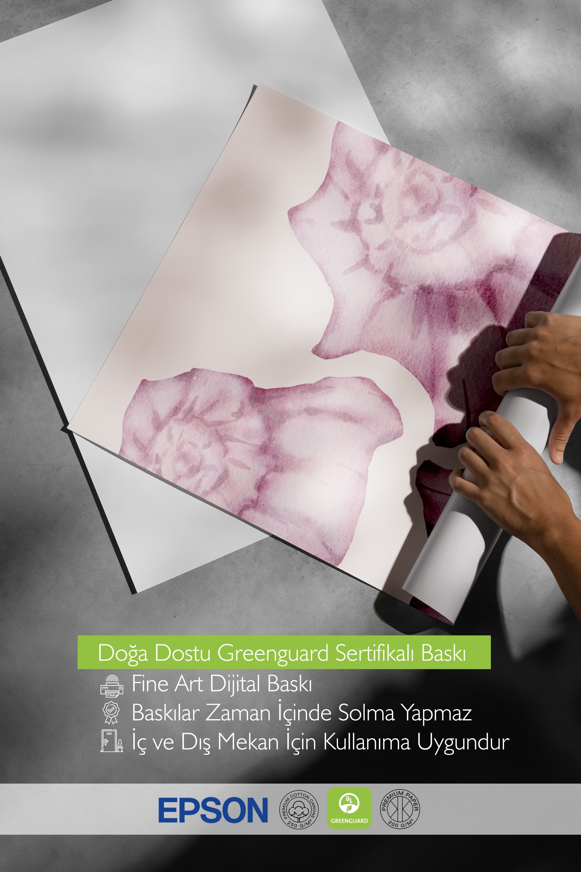 Siyah Çerçeveli Tablo, Çiçekler, sulu boya, Botanical, Pastel Tonlar, Pembe Renk Poster, 2025 Yaz Seçkisi, NO:109856