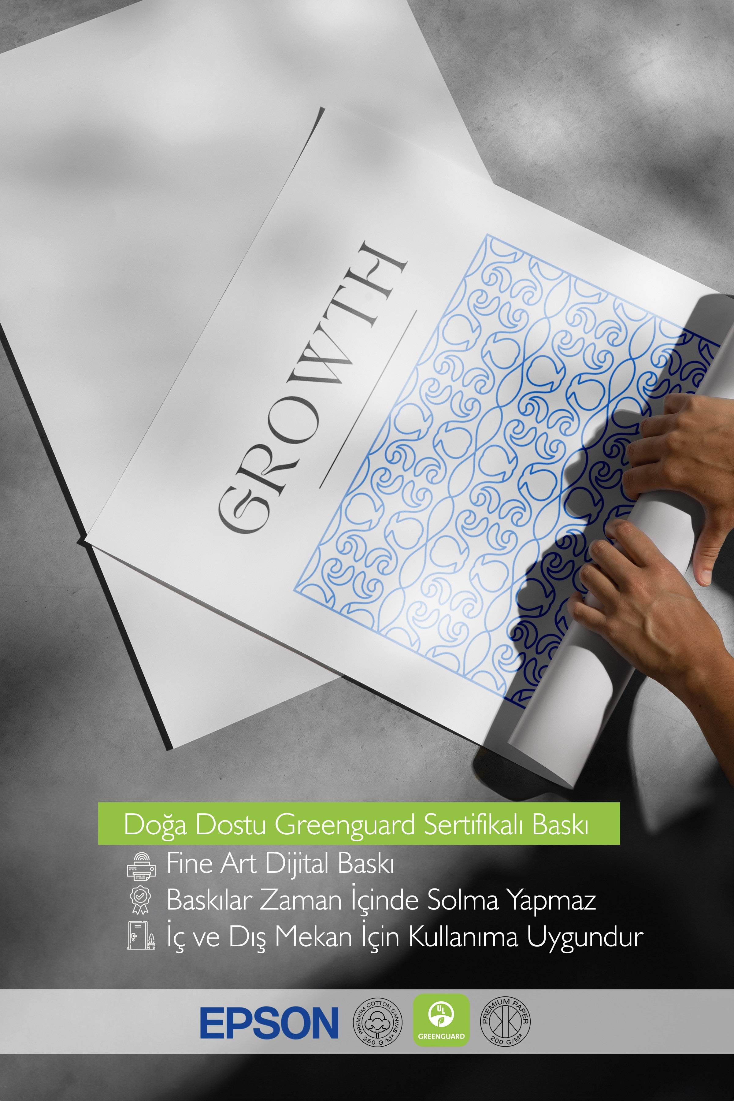 Siyah Çerçeveli Tablo, Desen,, illüstrasyon, Minimalist, Mavi, Beyaz Renk Poster, 2025 Yaz Seçkisi, NO:109844
