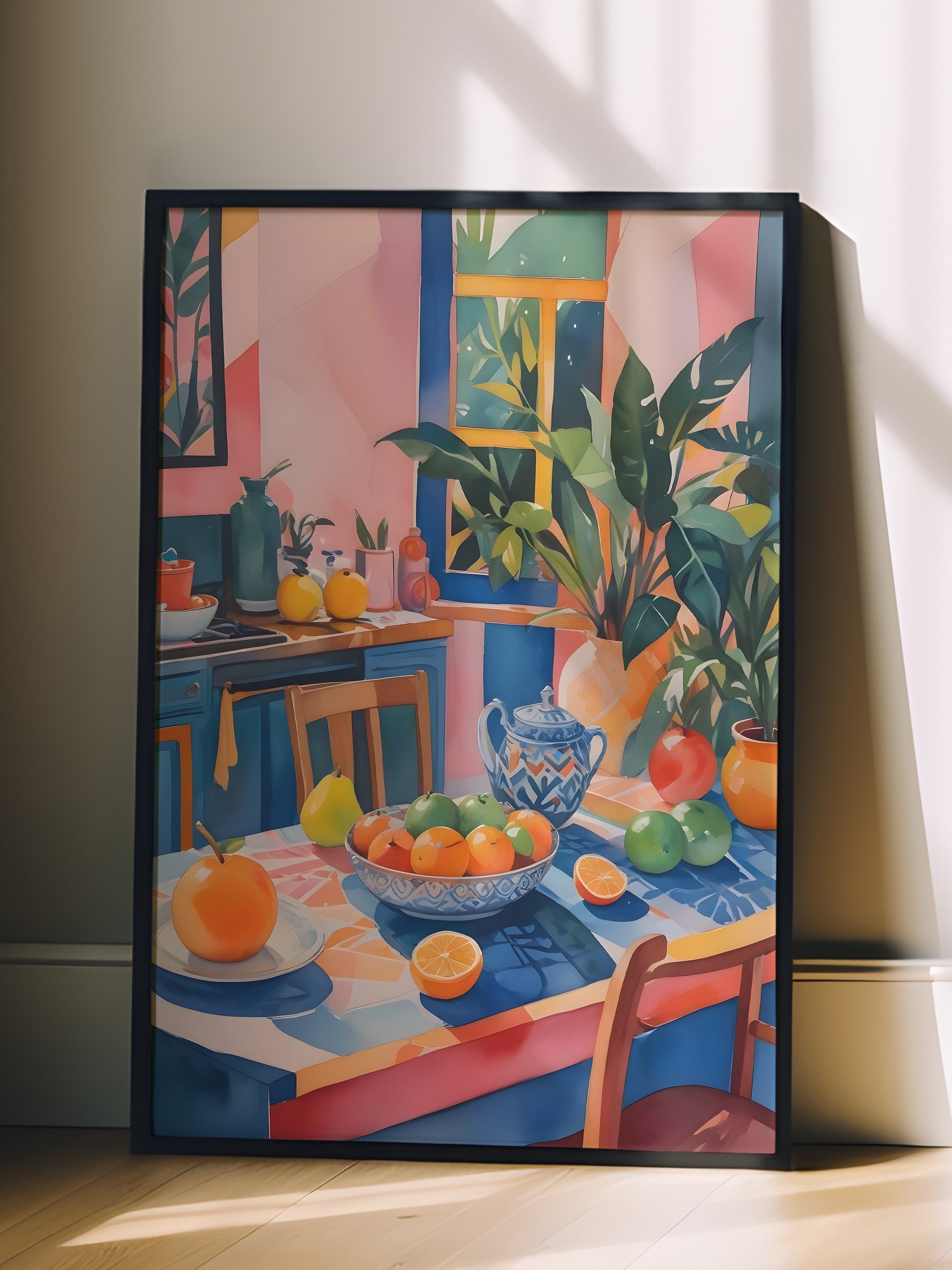 Siyah Çerçeveli Tablo, Kitsch Aesthetic, Comfort Serisi Poster ve  Duvar Tablosu, NO:108962